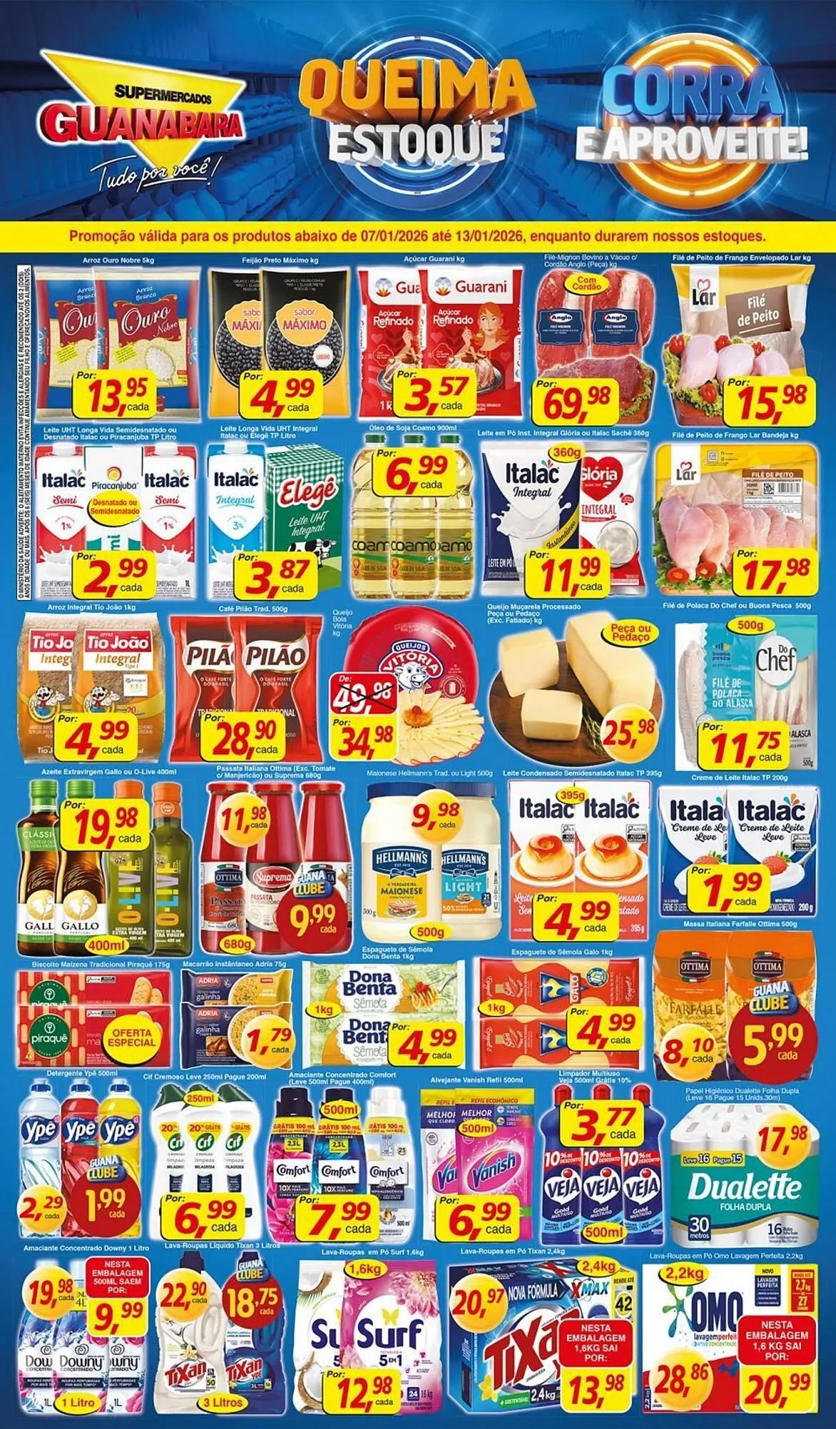 Encarte de Encarte Supermercados Guanabara 7 de janeiro até 13 de janeiro 2026 - Pagina 1