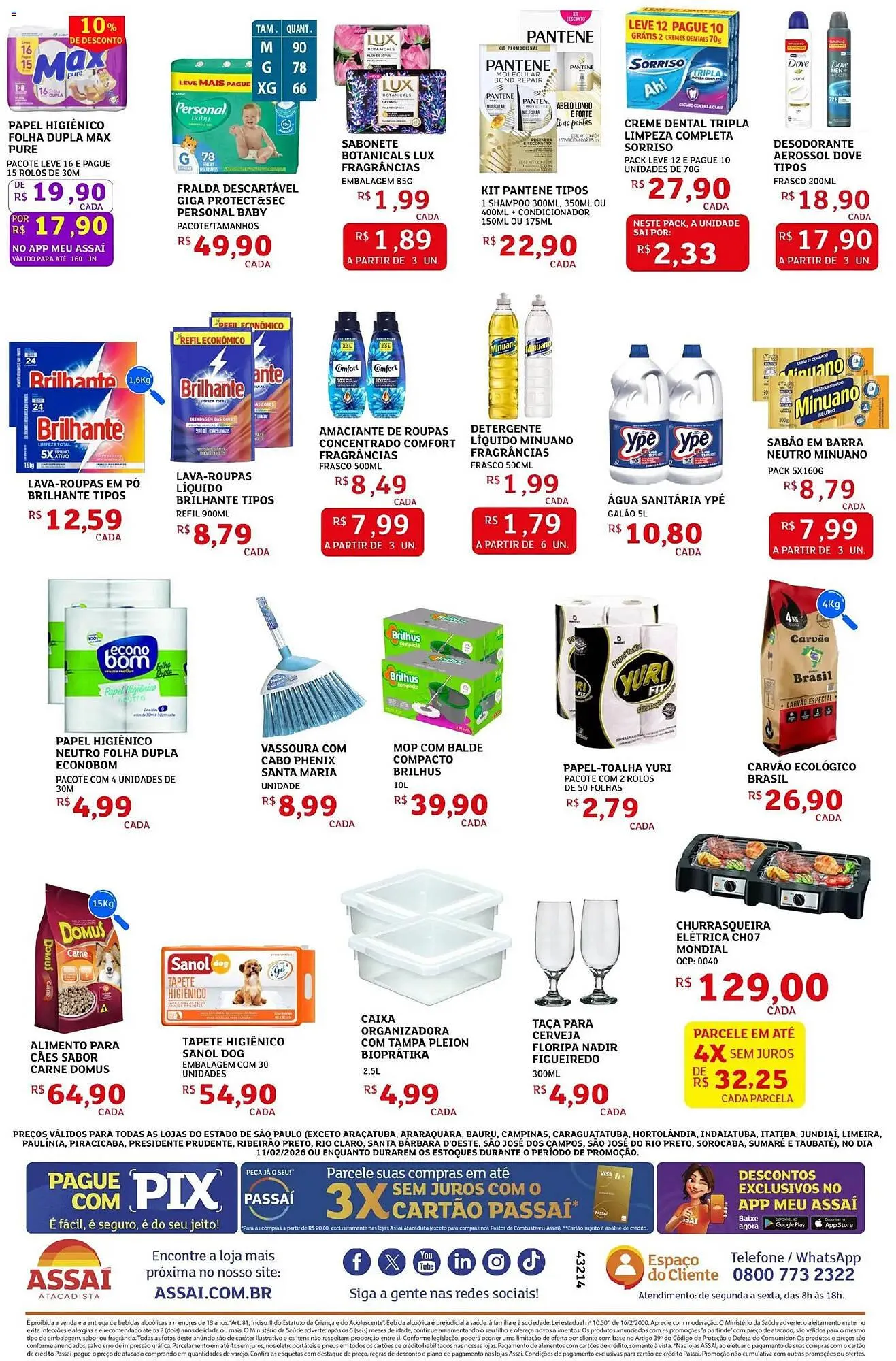 Encarte de Encarte Assaí Atacadista 11 de fevereiro até 11 de fevereiro 2026 - Pagina 4