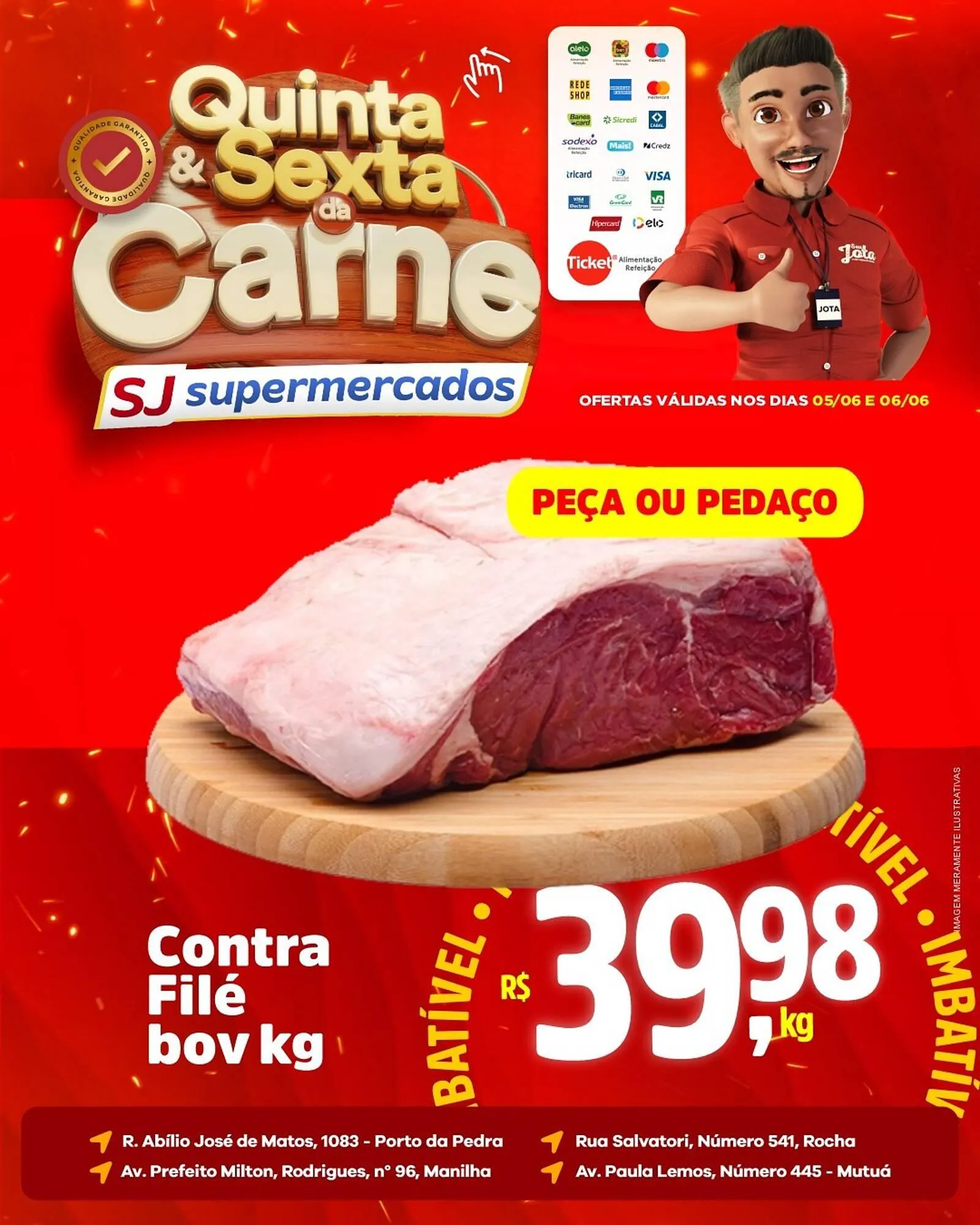Encarte de Catálogo Sj Supermercados 5 de junho até 6 de junho 2025 - Pagina 1
