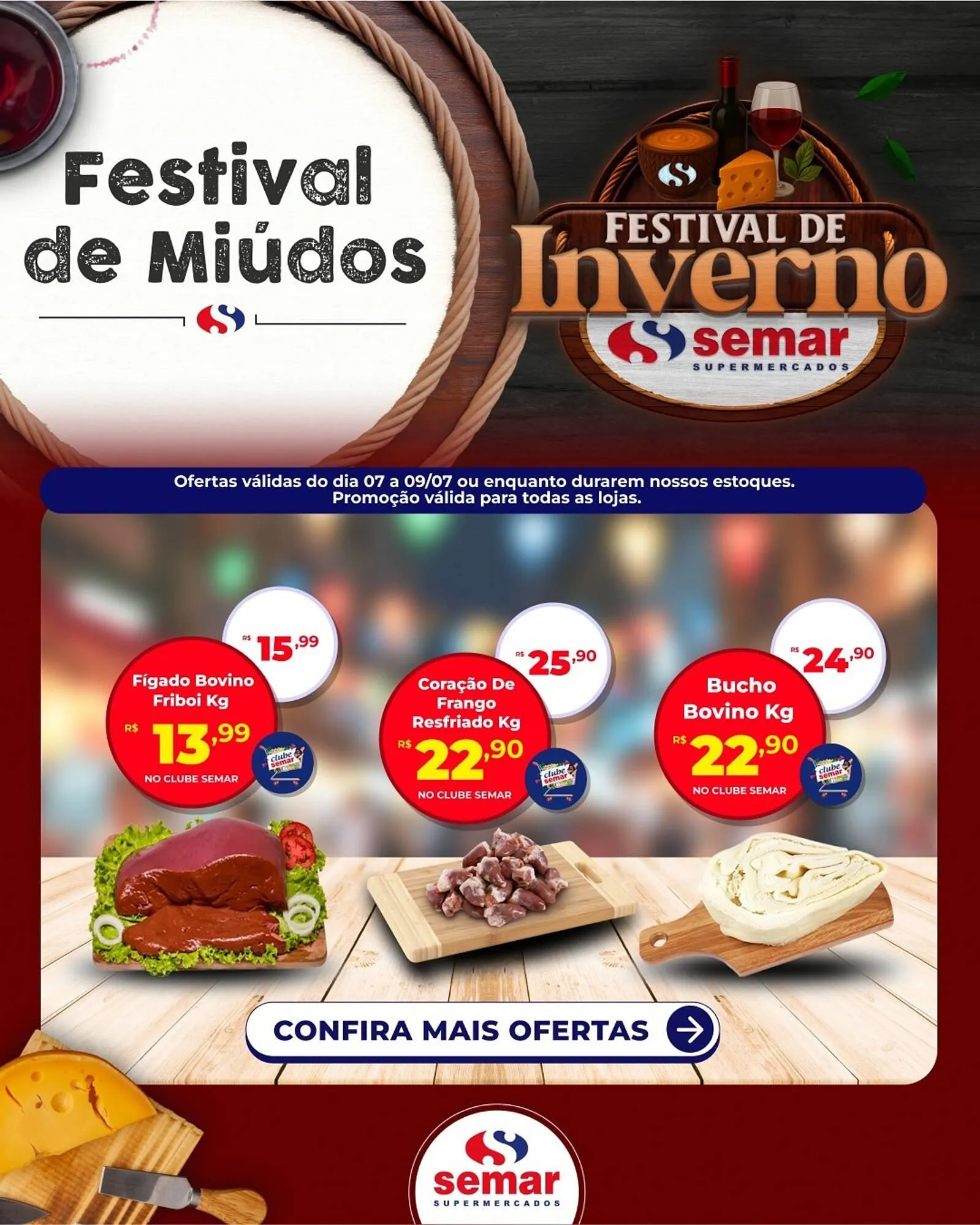 Encarte de Catálogo Semar Supermercado 7 de julho até 9 de julho 2025 - Pagina 1