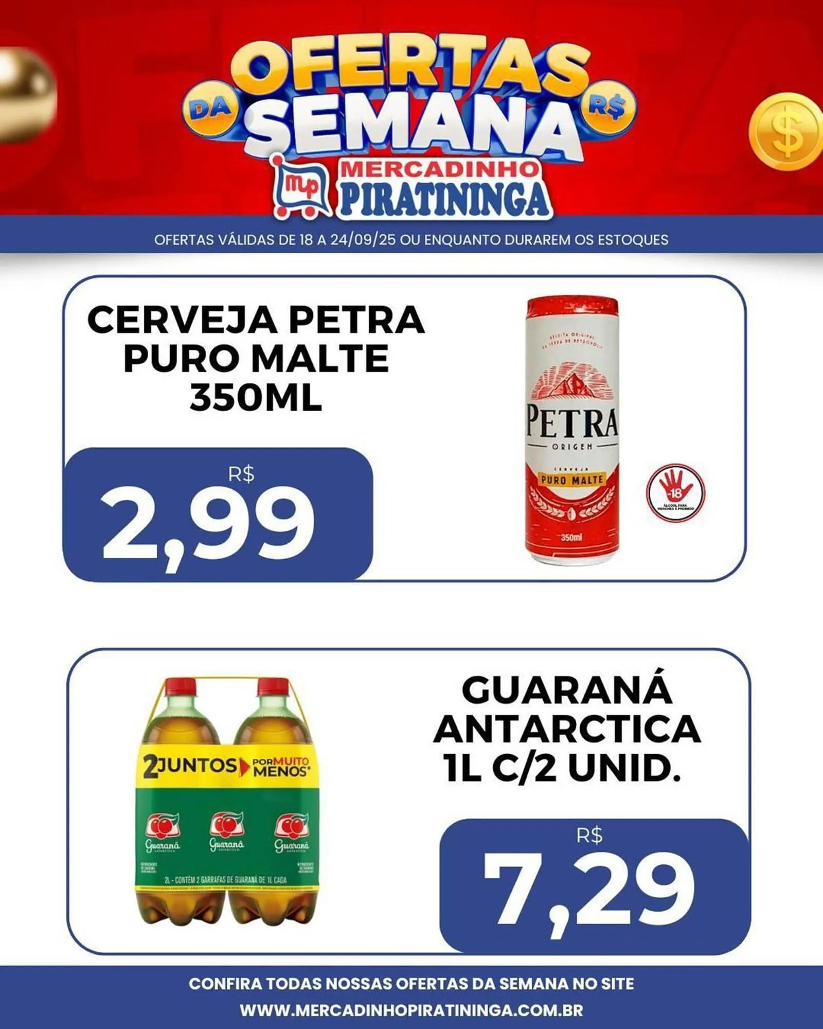 Encarte de Catálogo Mercadinho Piratininga 19 de setembro até 24 de setembro 2025 - Pagina 3