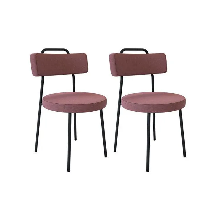 Conjunto com 2 Cadeiras Bock Rosa