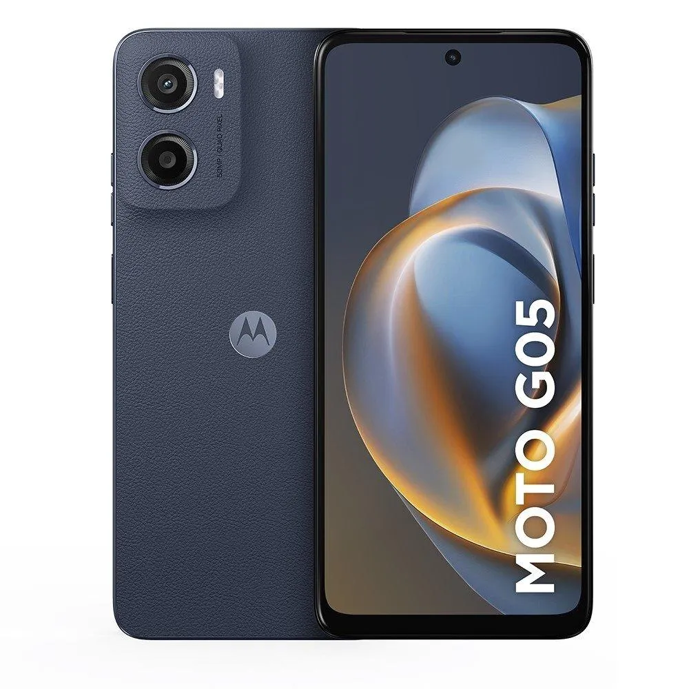 Smartphone Motorola Moto G05 Android Tela 6.7" 256GB Câmera 50MP Octa-Core 2.0GHz Grafite Vegan Leather (Código 634697)