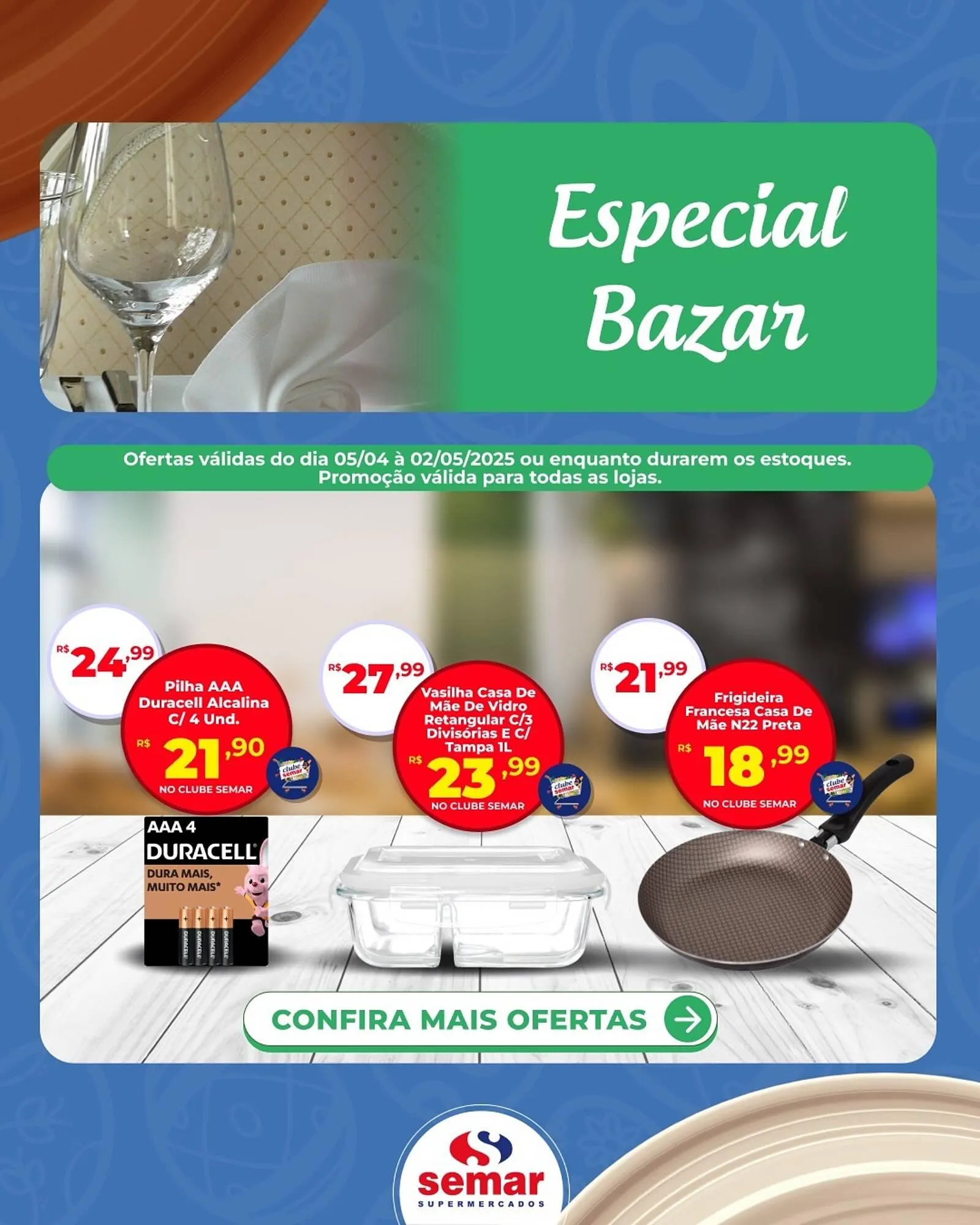 Encarte de Catálogo Semar Supermercado 10 de abril até 2 de maio 2025 - Pagina 1