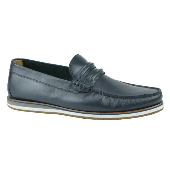 Loafer Masculino Marinho Escuro Couro