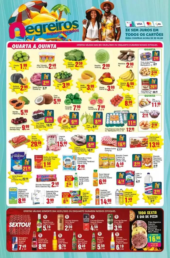Encarte de Encarte Negreiros Supermercados 8 de janeiro até 14 de janeiro 2025 - Pagina 1