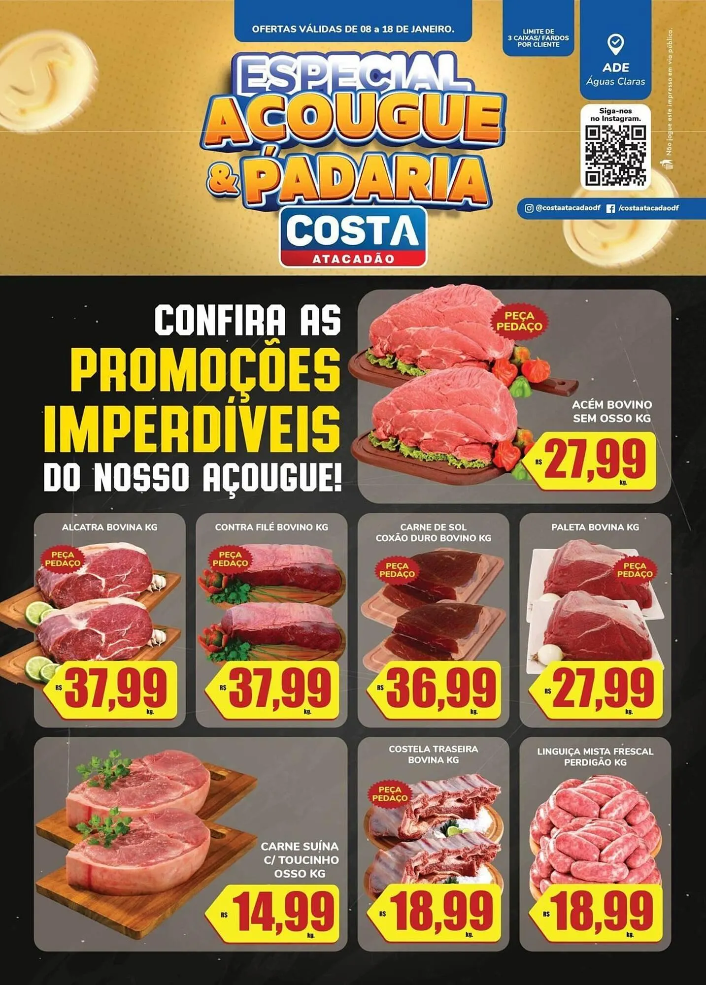 Encarte de Tabloide Costa Atacadão 8 de janeiro até 18 de janeiro 2026 - Pagina 1