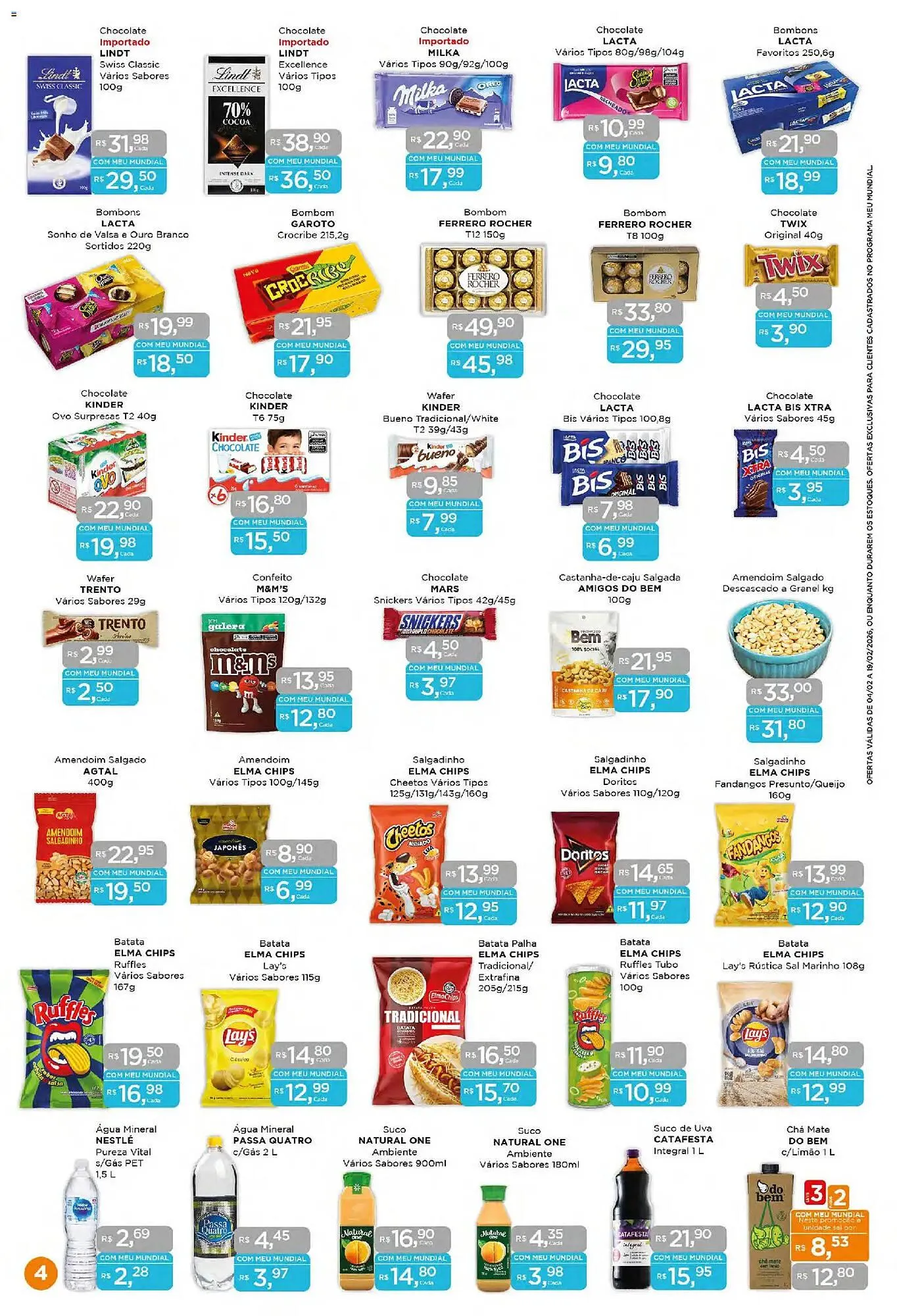 Encarte de Encarte Supermercados Mundial 4 de fevereiro até 19 de fevereiro 2026 - Pagina 4