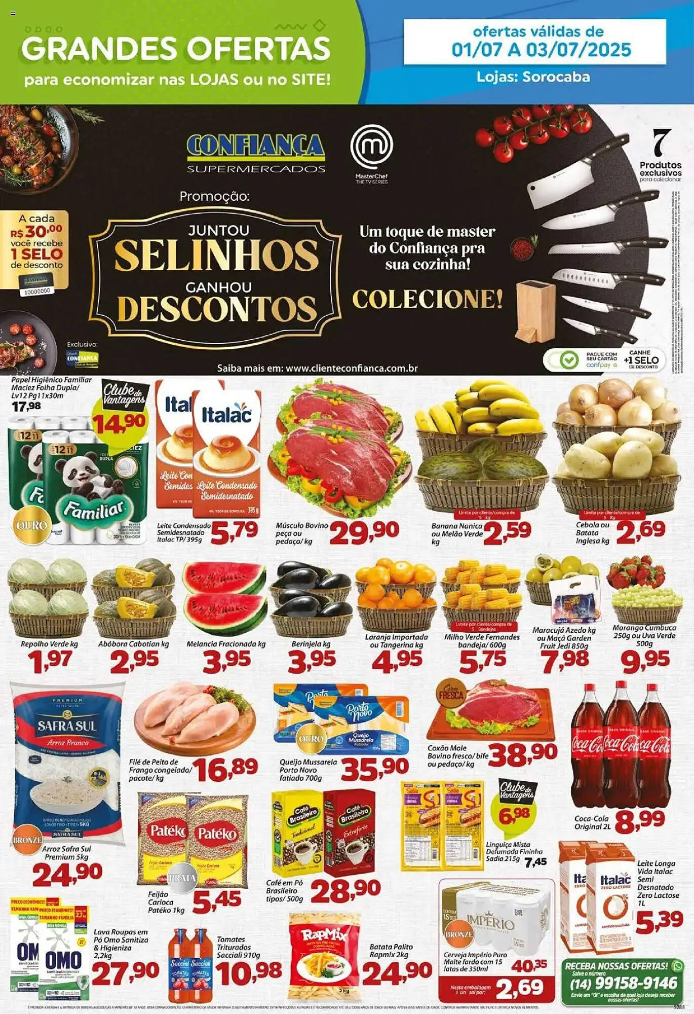 Encarte de Catálogo Confiança Supermercados 1 de julho até 3 de julho 2025 - Pagina 1