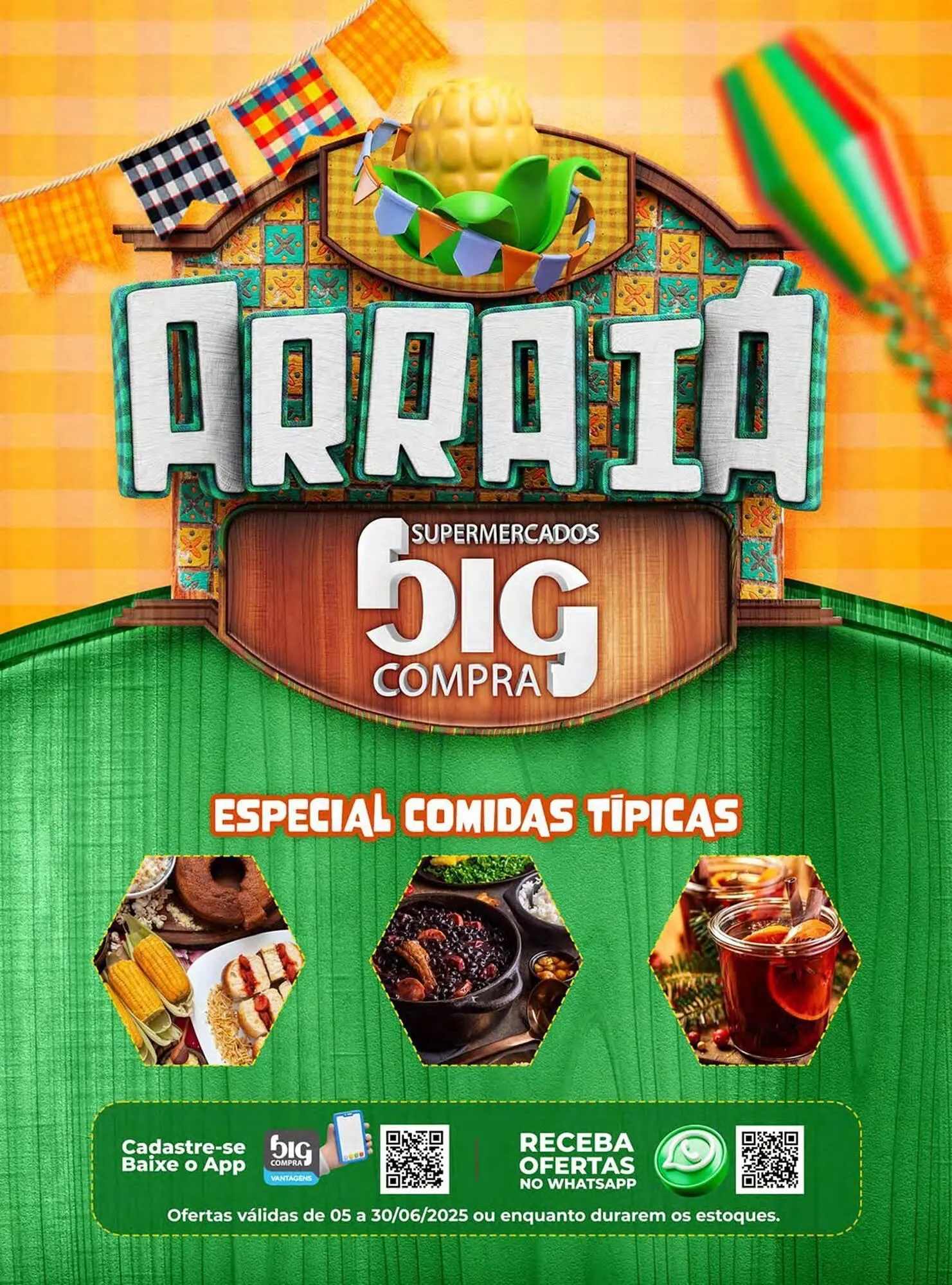 Encarte de Catálogo Supermercados Big Compra 5 de junho até 30 de junho 2025 - Pagina 1