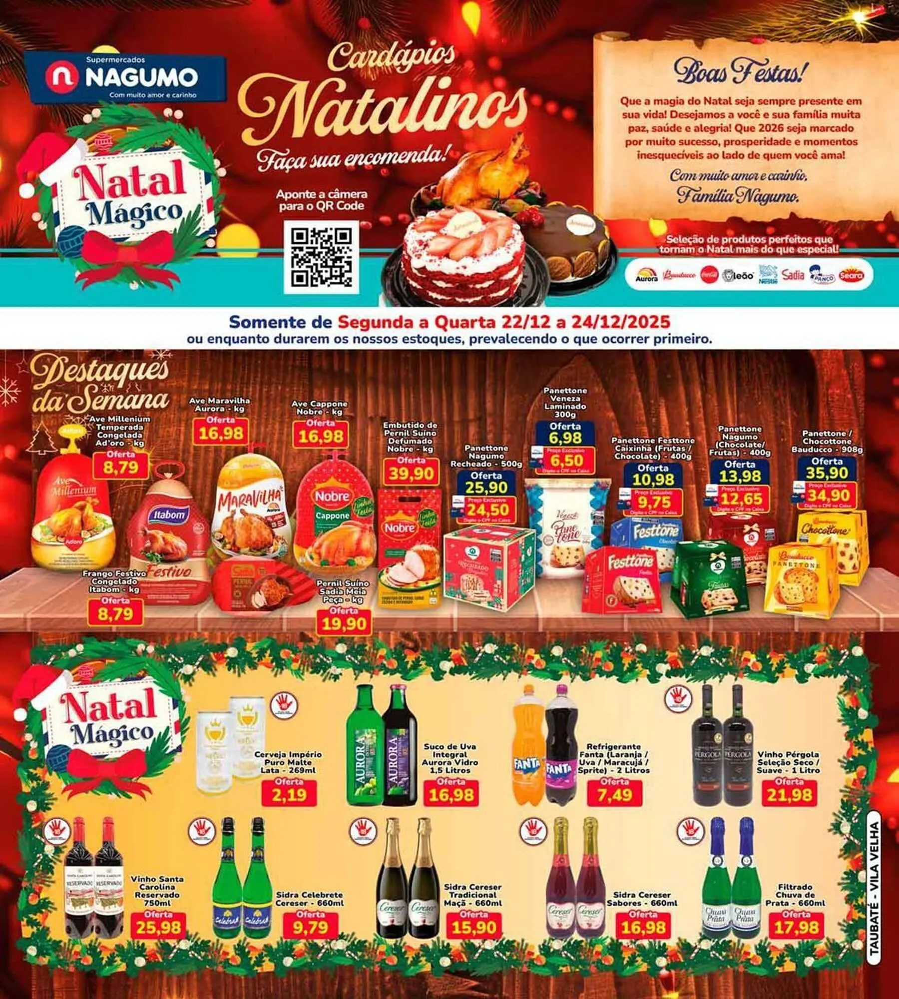 Encarte de Folheto Nagumo 22 de dezembro até 24 de dezembro 2025 - Pagina 1