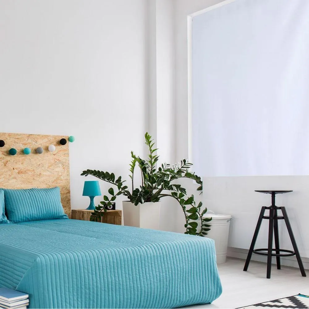 Persiana Blackout Em Rolo 1,40X1,60M Evolux - Branca