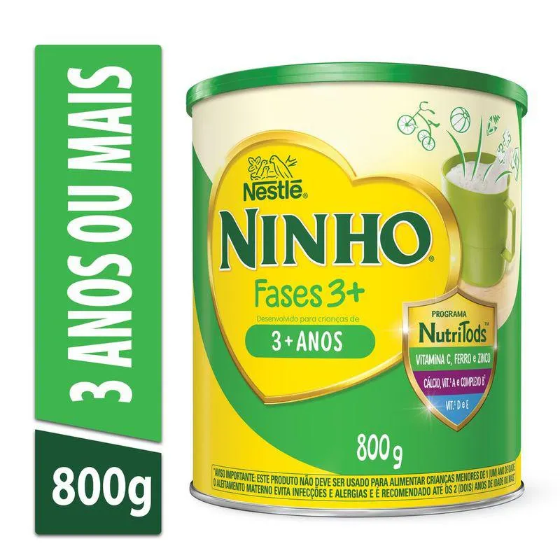 Composto Lácteo NINHO Fases 3+ 800g