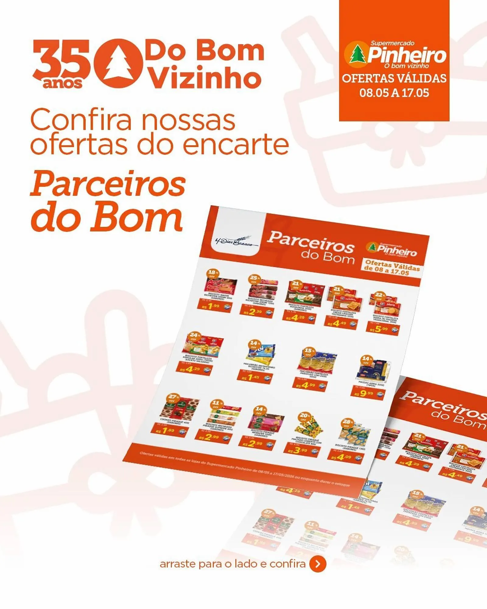 Encarte de Encarte Pinheiro Supermercado 8 de maio até 17 de maio 2026 - Pagina 1