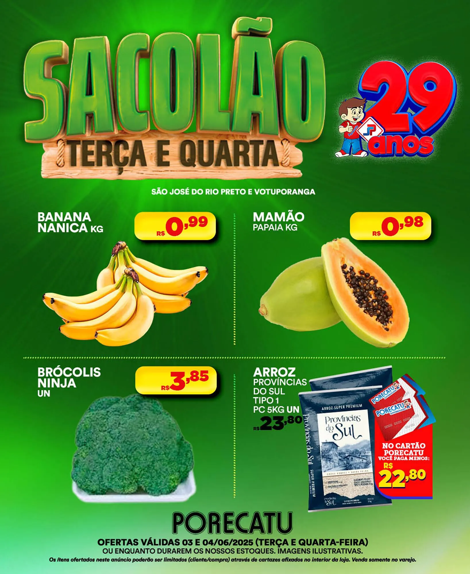 Encarte de Catálogo Supermercado Porecatu 3 de junho até 4 de junho 2025 - Pagina 1