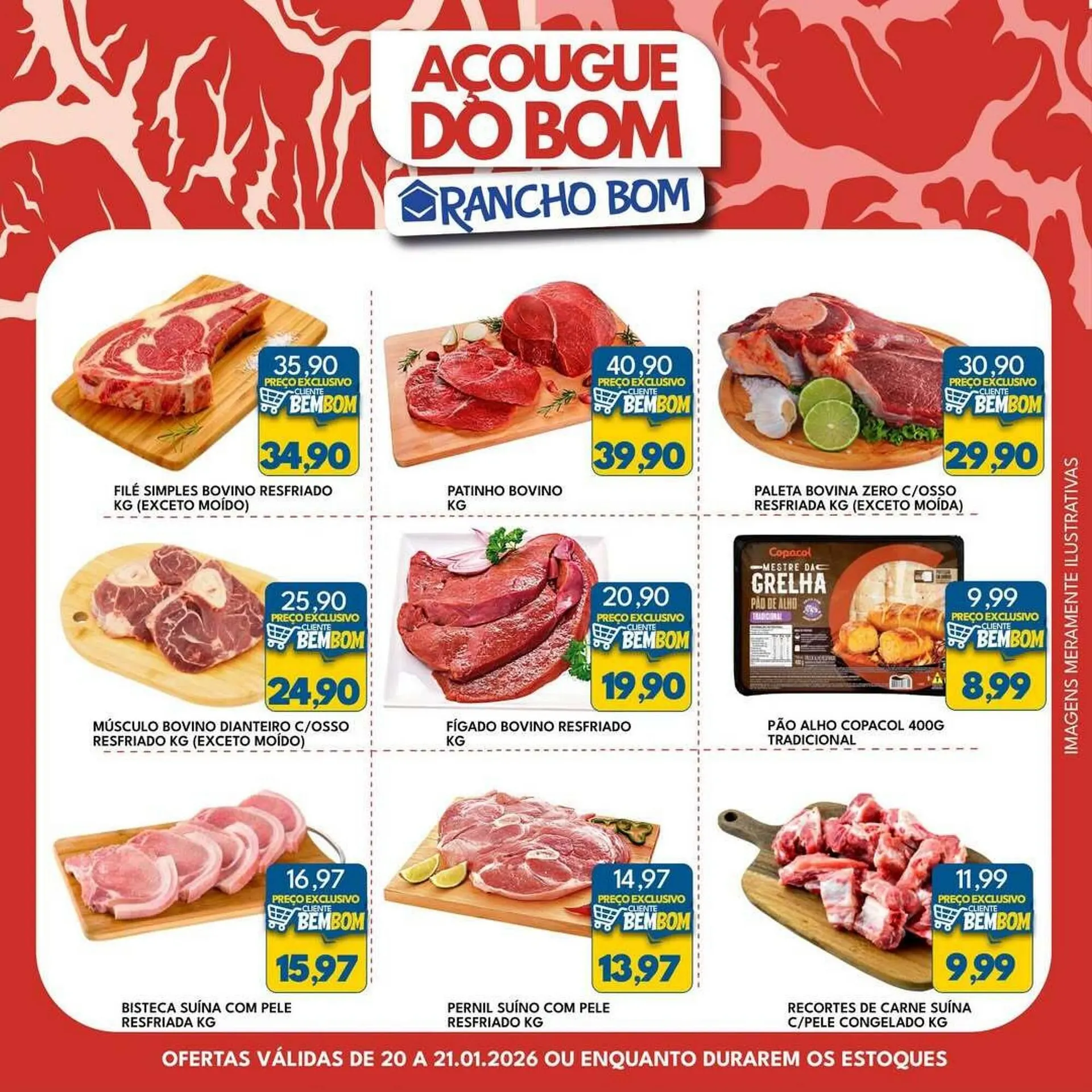 Encarte de Catálogo Rancho Bom Supermercados 20 de janeiro até 21 de janeiro 2026 - Pagina 1