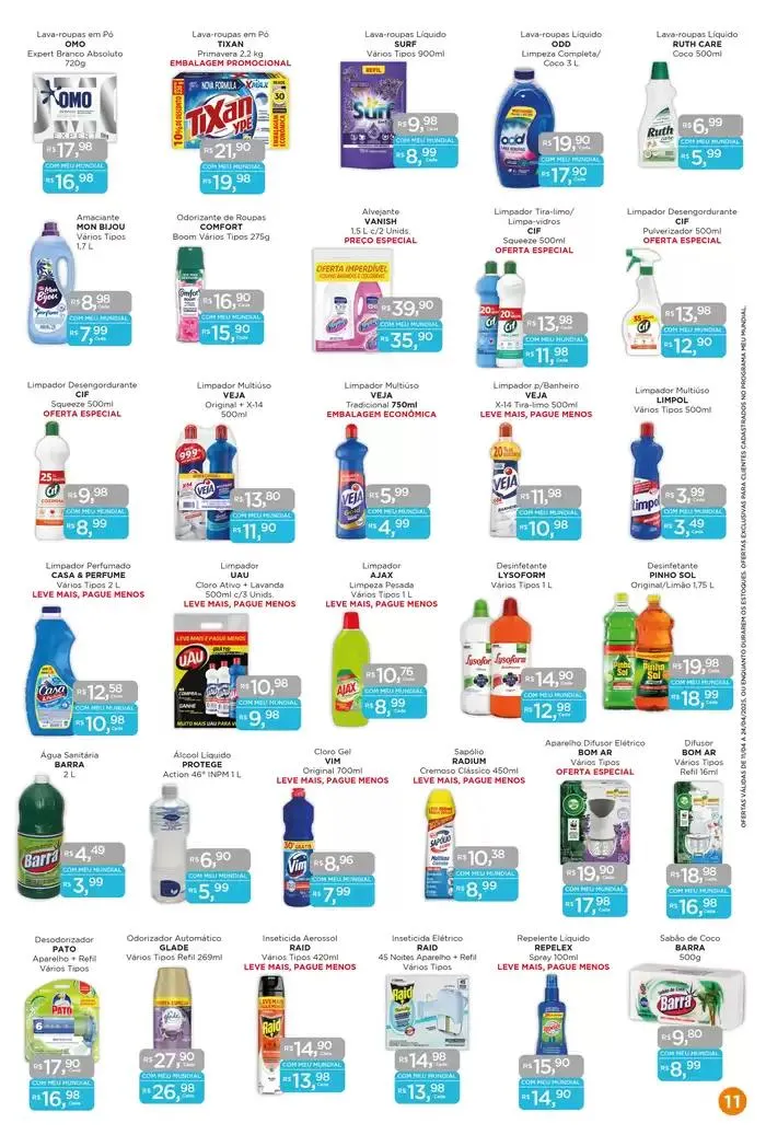Encarte de Ofertas Supermercados Mundial 11 de abril até 24 de abril 2025 - Pagina 11
