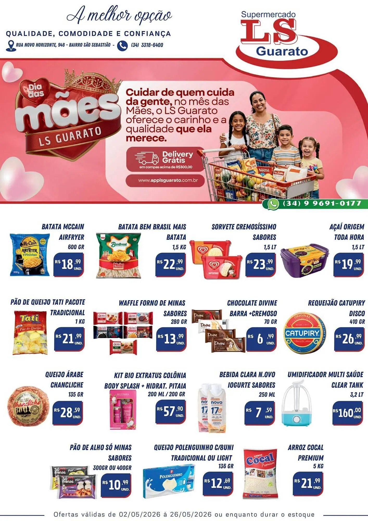 Encarte de Catálogo Supermercado LS Guarato 11 de maio até 26 de maio 2026 - Pagina 1