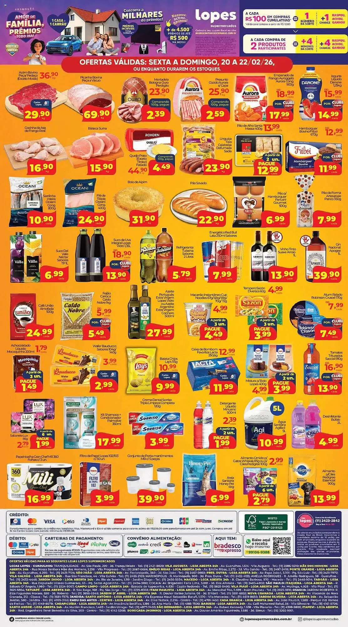 Encarte de Folheto Lopes Supermercados 20 de fevereiro até 22 de fevereiro 2026 - Pagina 2