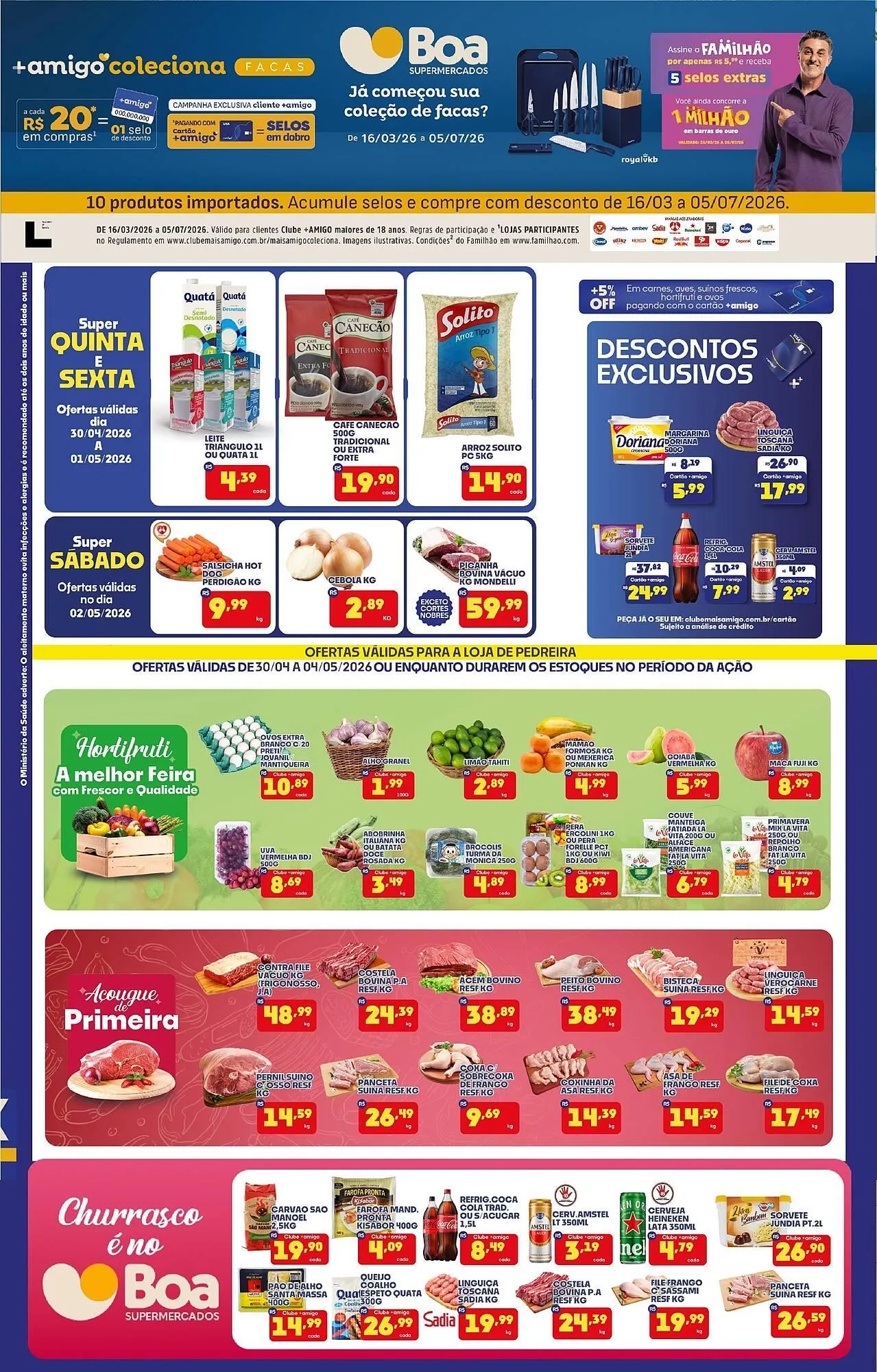Encarte de Tabloide Boa Supermercados 27 de abril até 7 de maio 2026 - Pagina 1