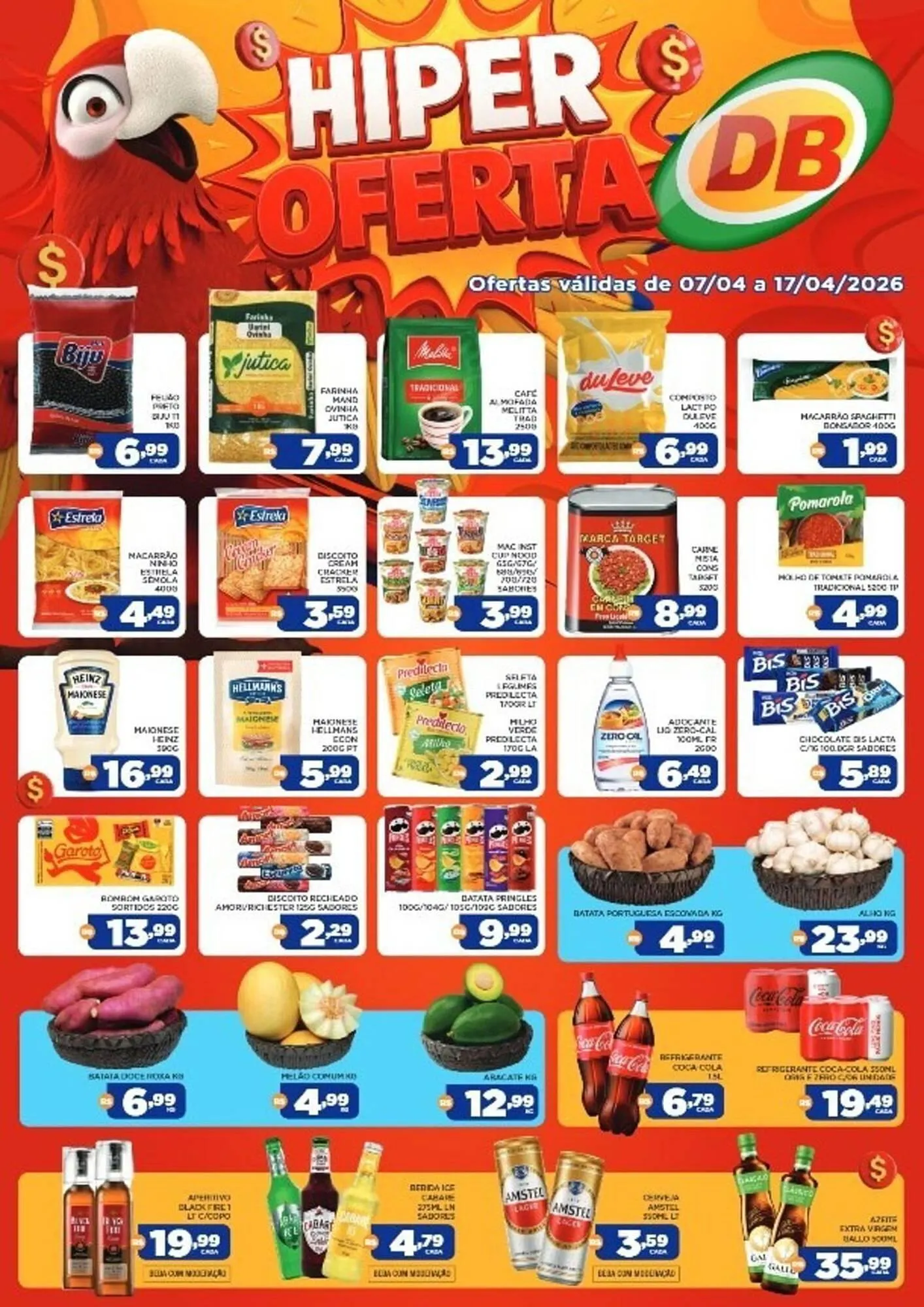 Encarte de Catálogo DB Supermercados 7 de abril até 17 de abril 2026 - Pagina 1