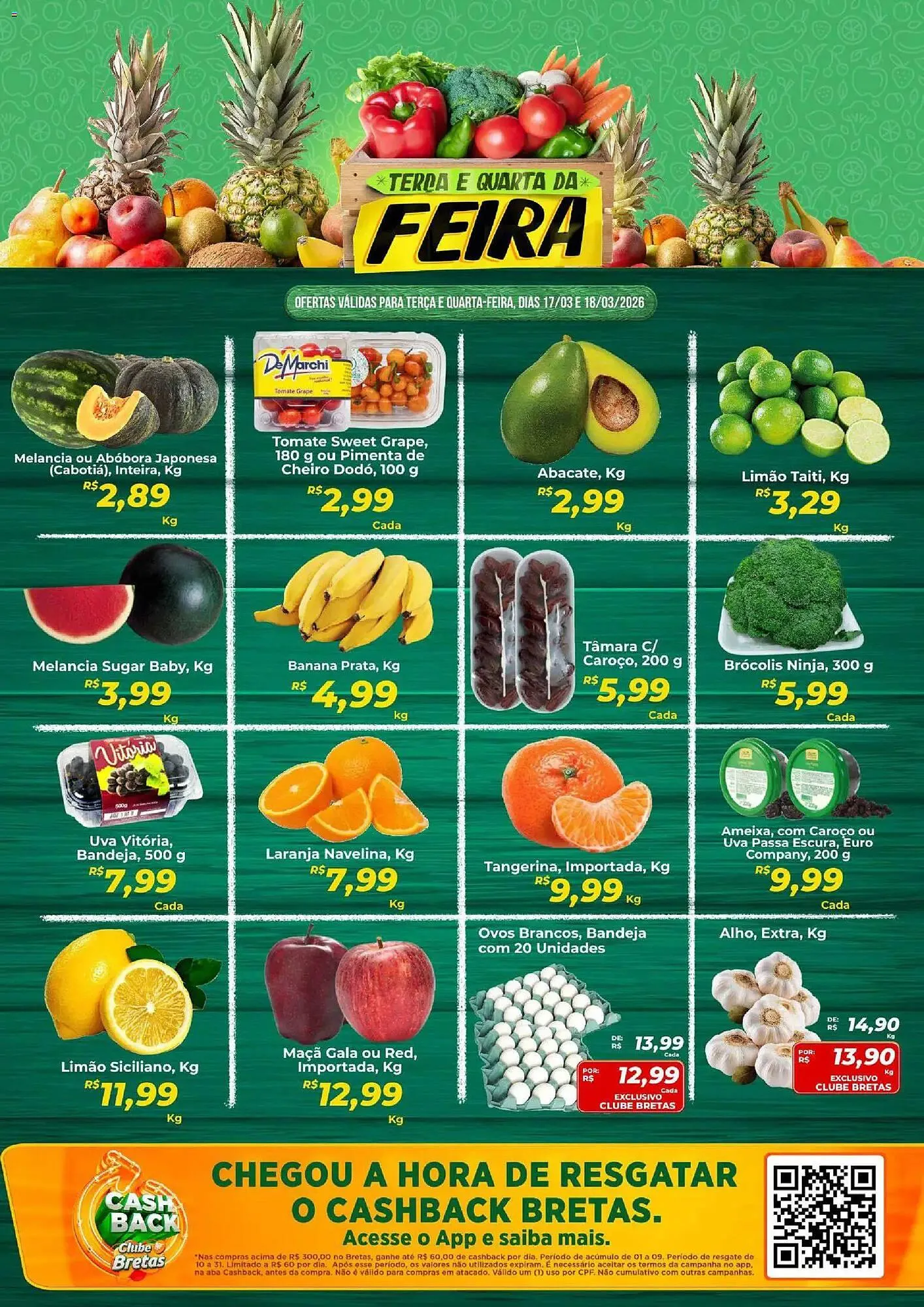 Encarte de Catálogo Supermercados Bretas 17 de março até 19 de março 2026 - Pagina 1
