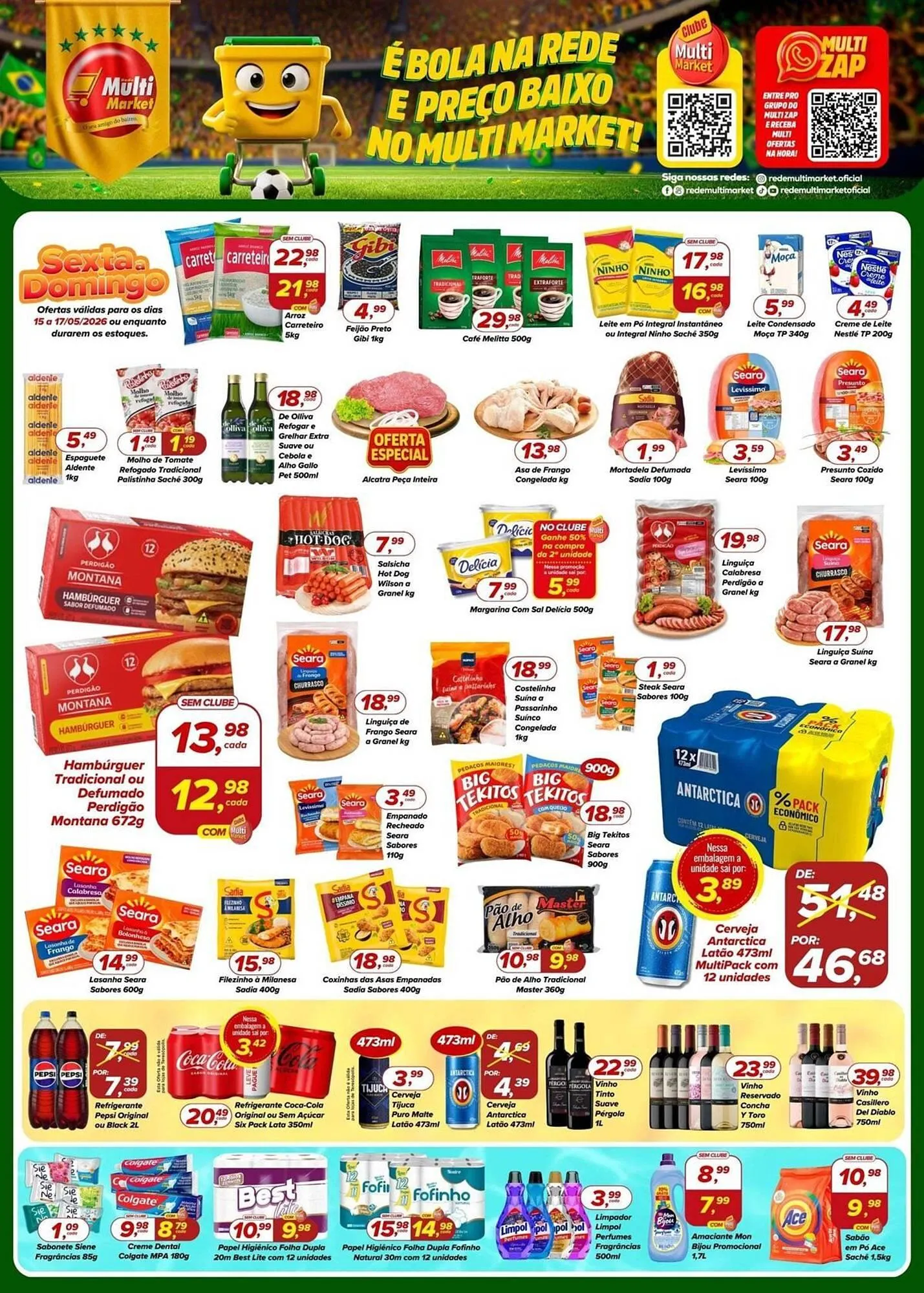 Encarte de Encarte Rede Multi Market 15 de maio até 17 de maio 2026 - Pagina 1