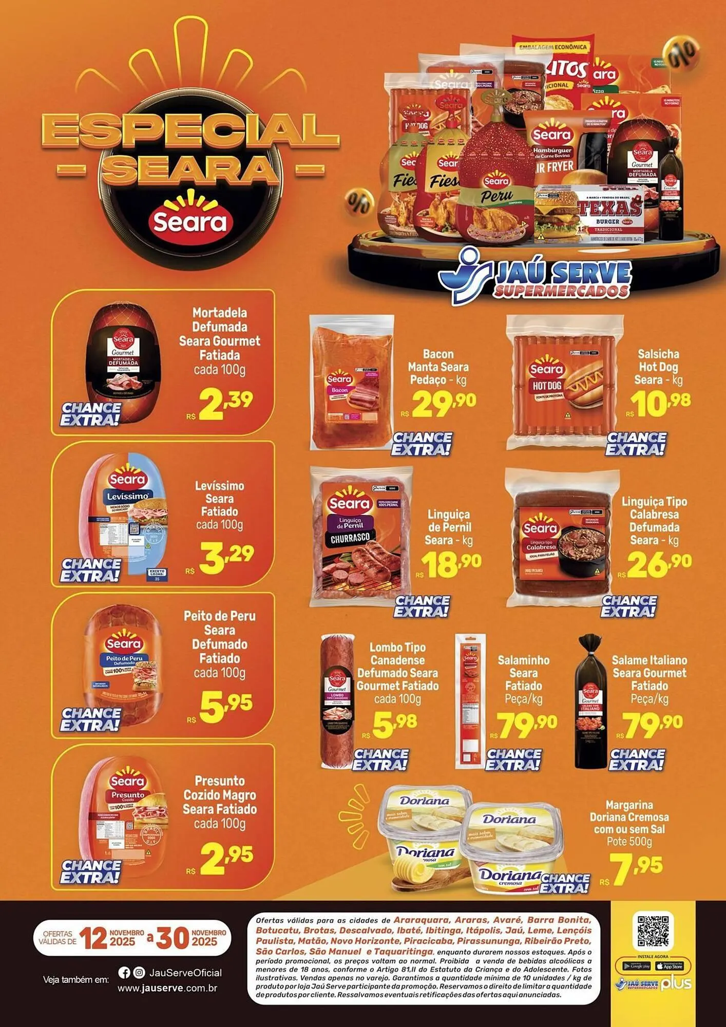 Encarte de Catálogo Supermercados Jau Serve 12 de novembro até 30 de novembro 2025 - Pagina 1