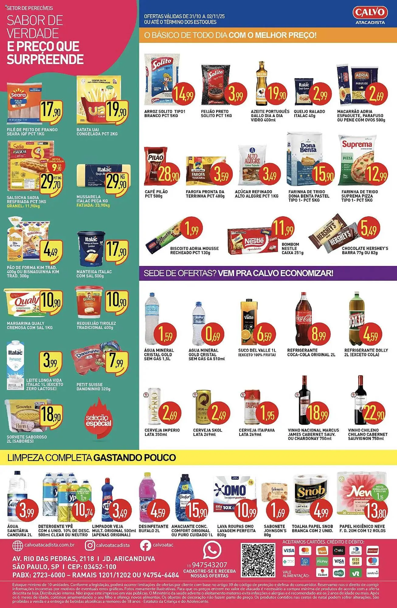 Encarte de Folheto Calvo Atacadista 31 de outubro até 3 de novembro 2025 - Pagina 2