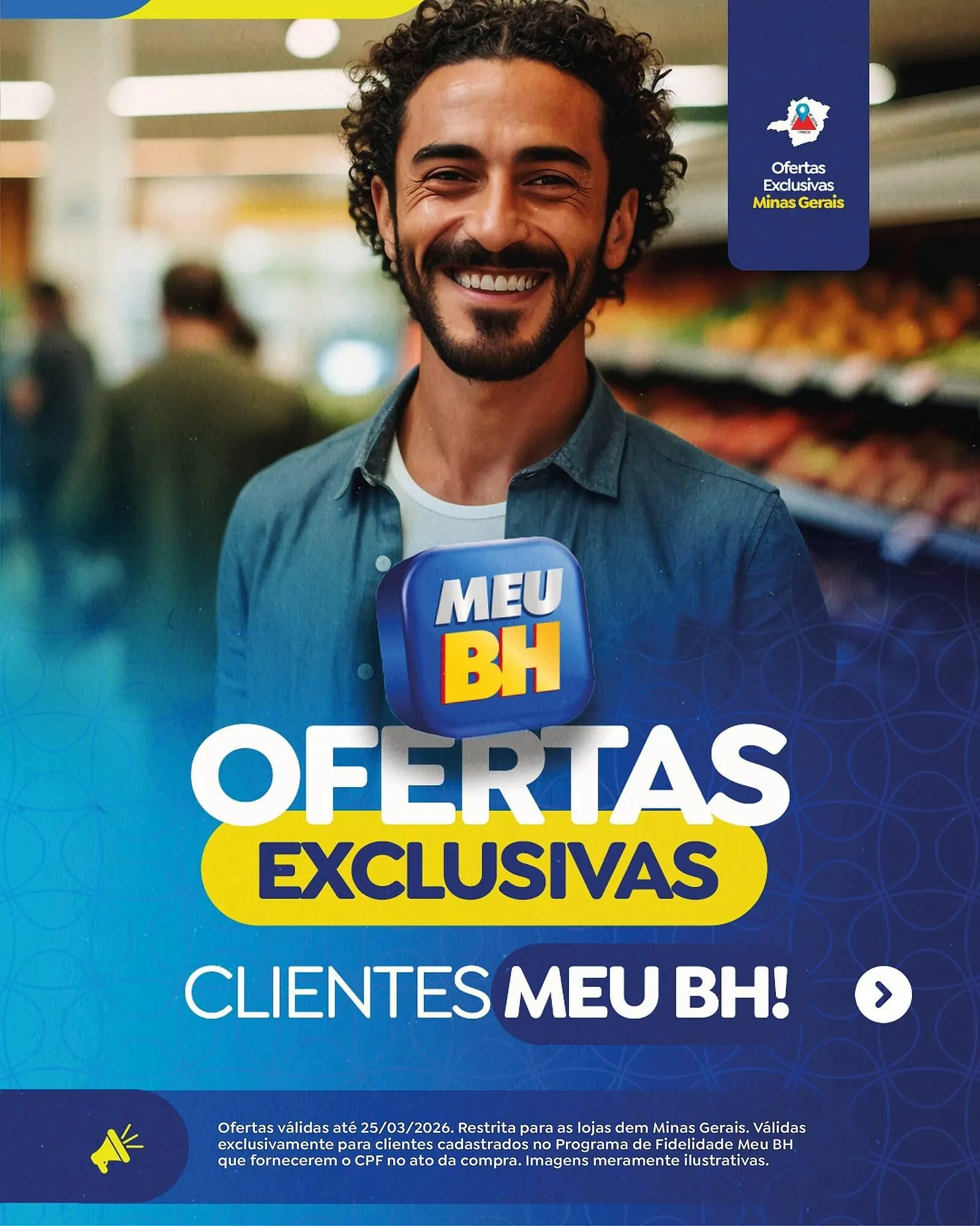 Encarte de Folheto Supermercados BH 14 de março até 25 de março 2026 - Pagina 1