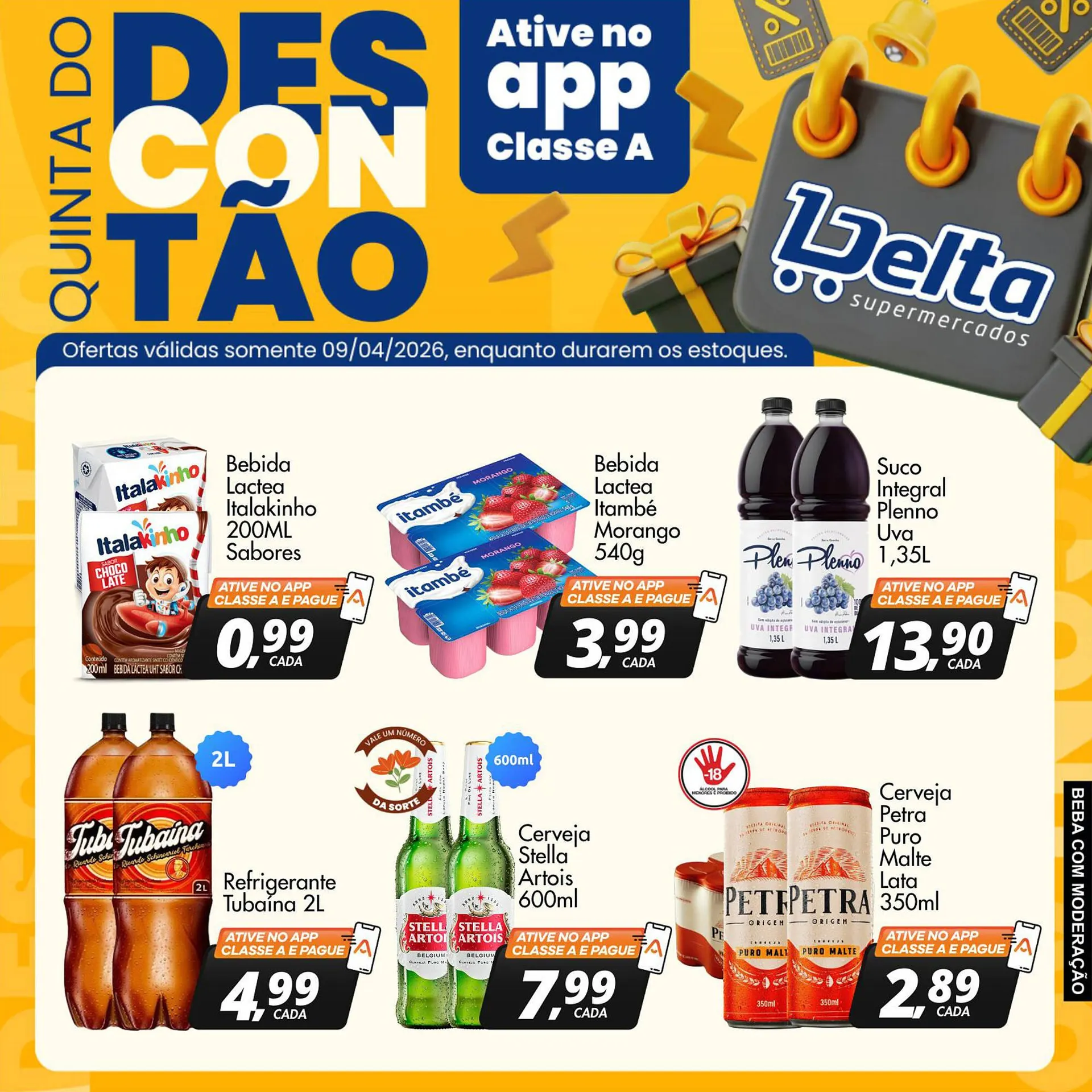 Encarte de Catálogo Delta Supermercados 9 de abril até 9 de abril 2026 - Pagina 1