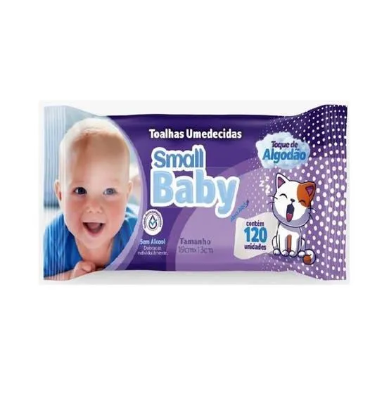 Toalha Umedecida Small Baby Com 120un