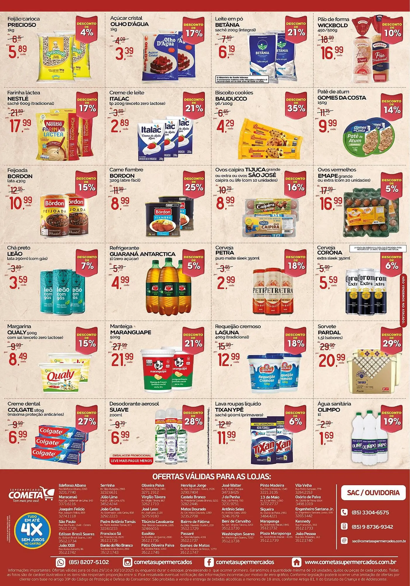 Encarte de Encarte Cometa Supermercados 29 de outubro até 30 de outubro 2025 - Pagina 2