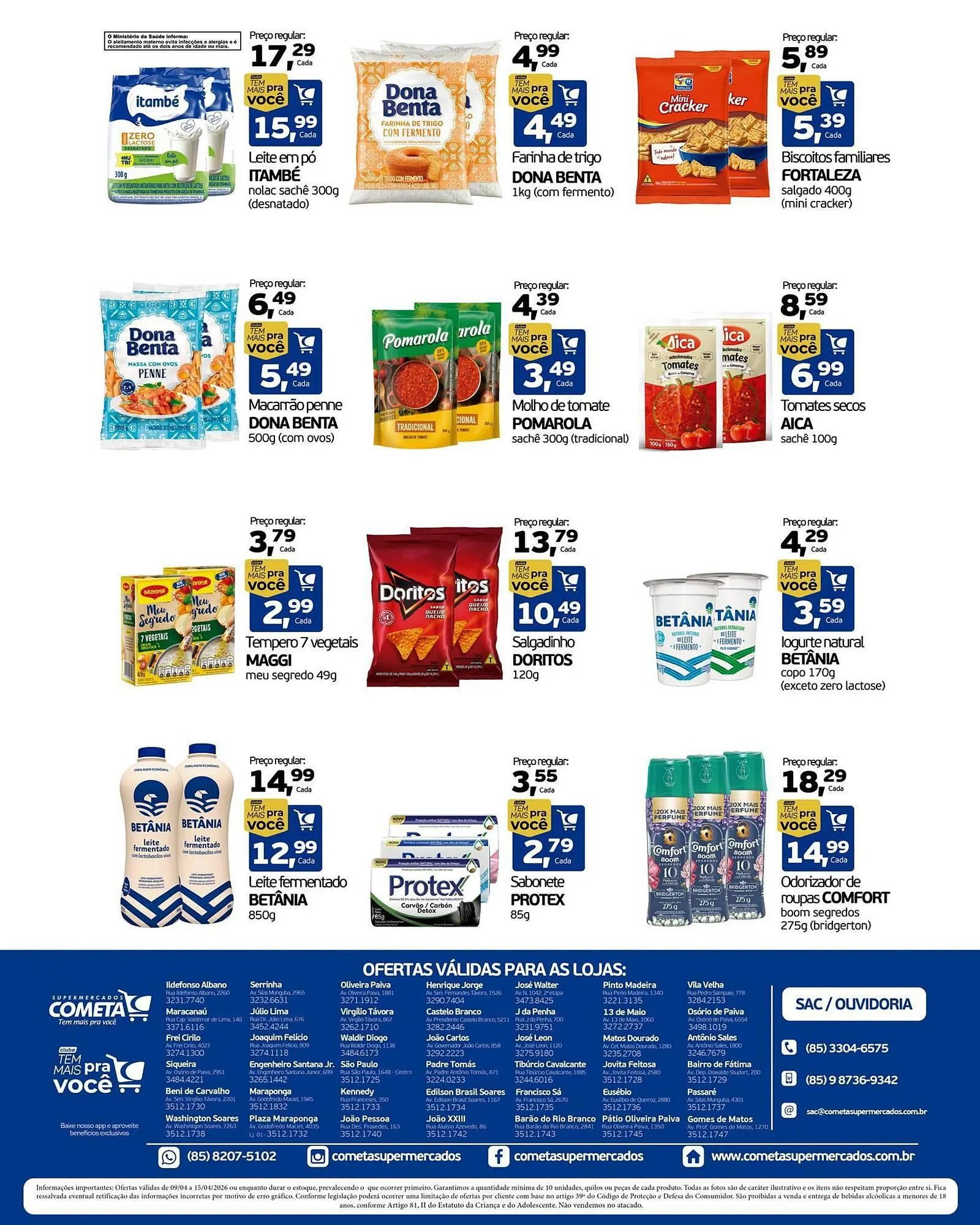 Encarte de Encarte Cometa Supermercados 9 de abril até 15 de abril 2026 - Pagina 2