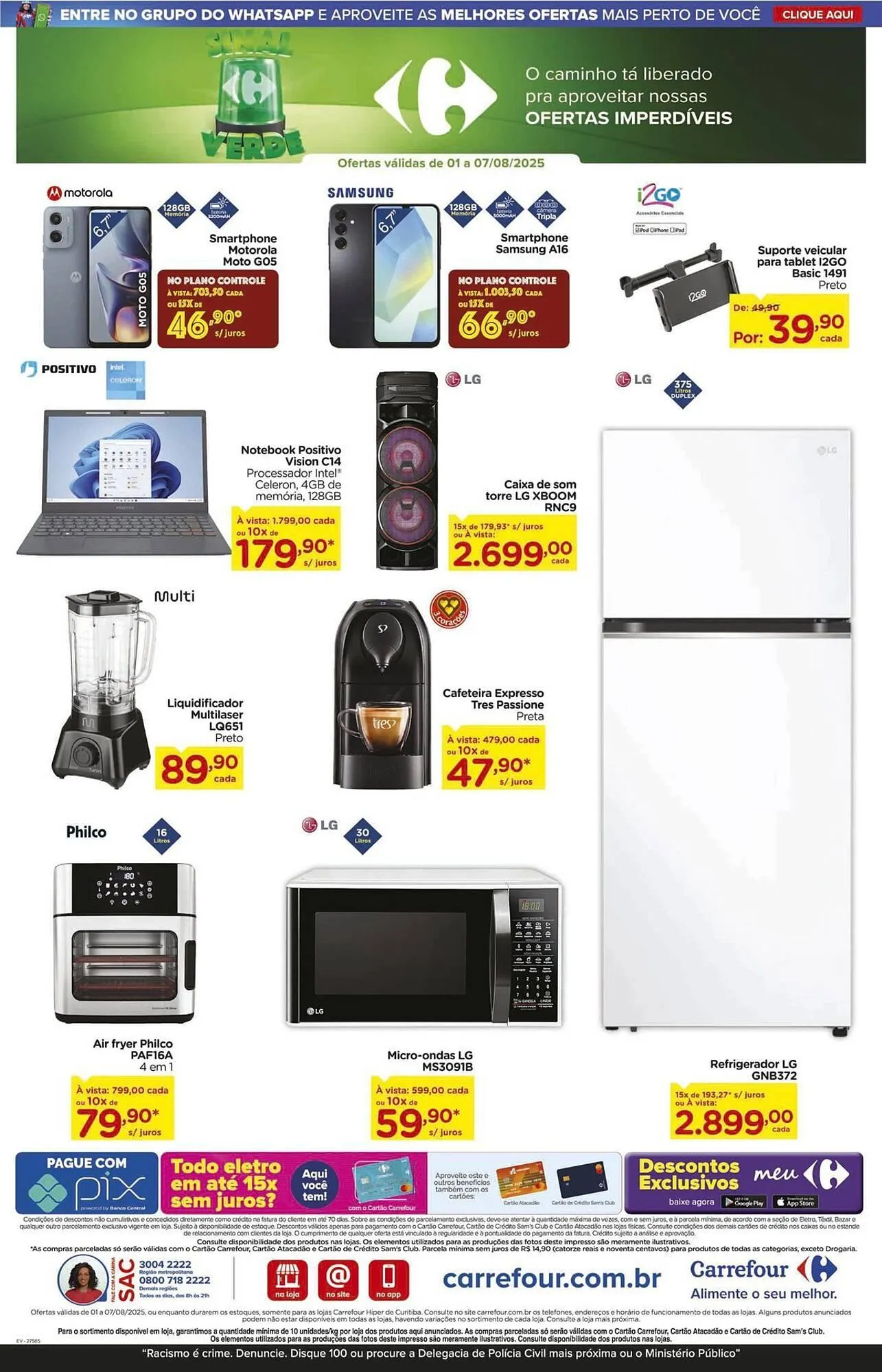 Encarte de Catálogo Carrefour 4 de agosto até 7 de agosto 2025 - Pagina 13