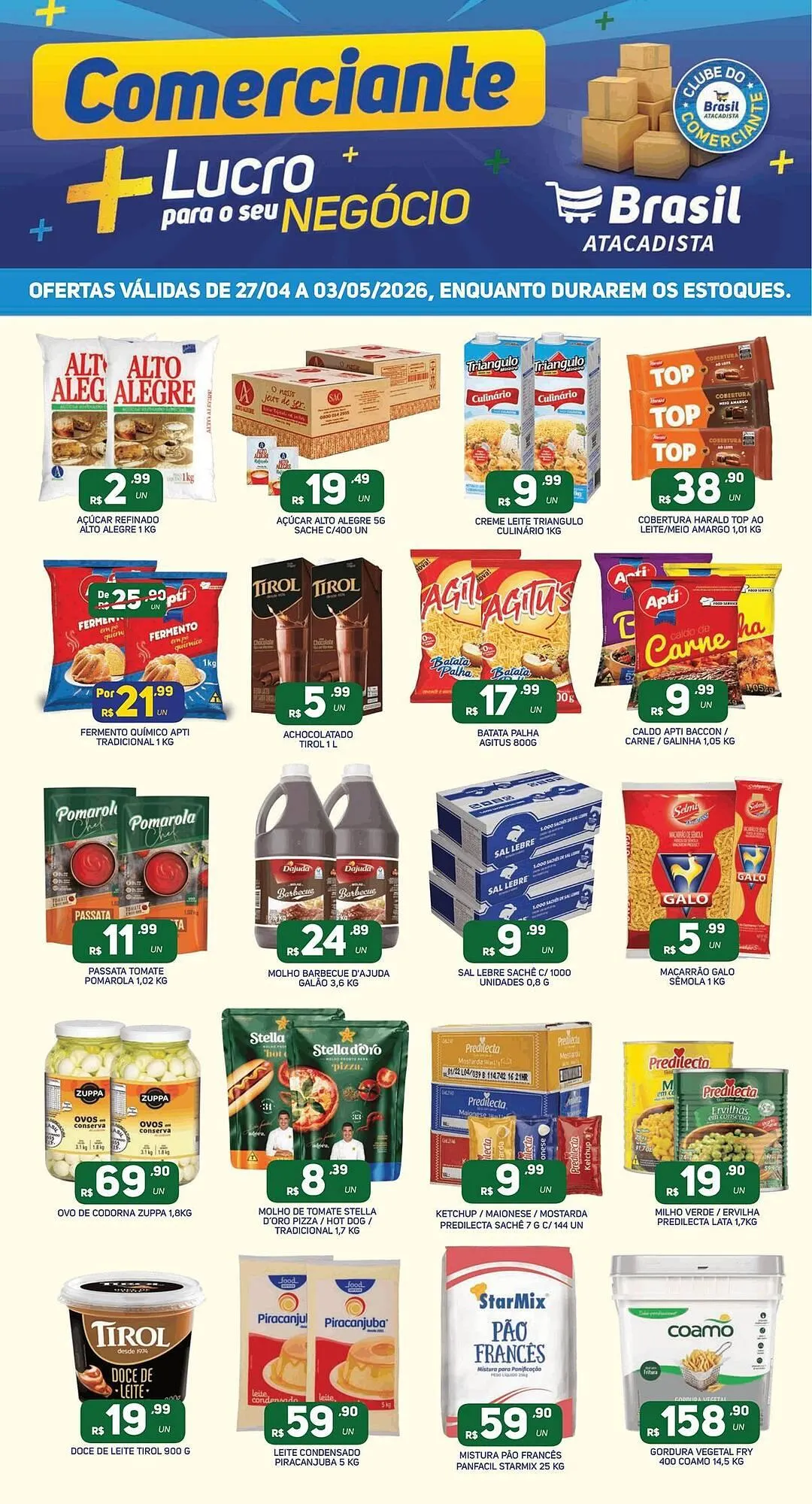 Encarte de Catálogo Brasil Atacadista 27 de abril até 3 de maio 2026 - Pagina 1