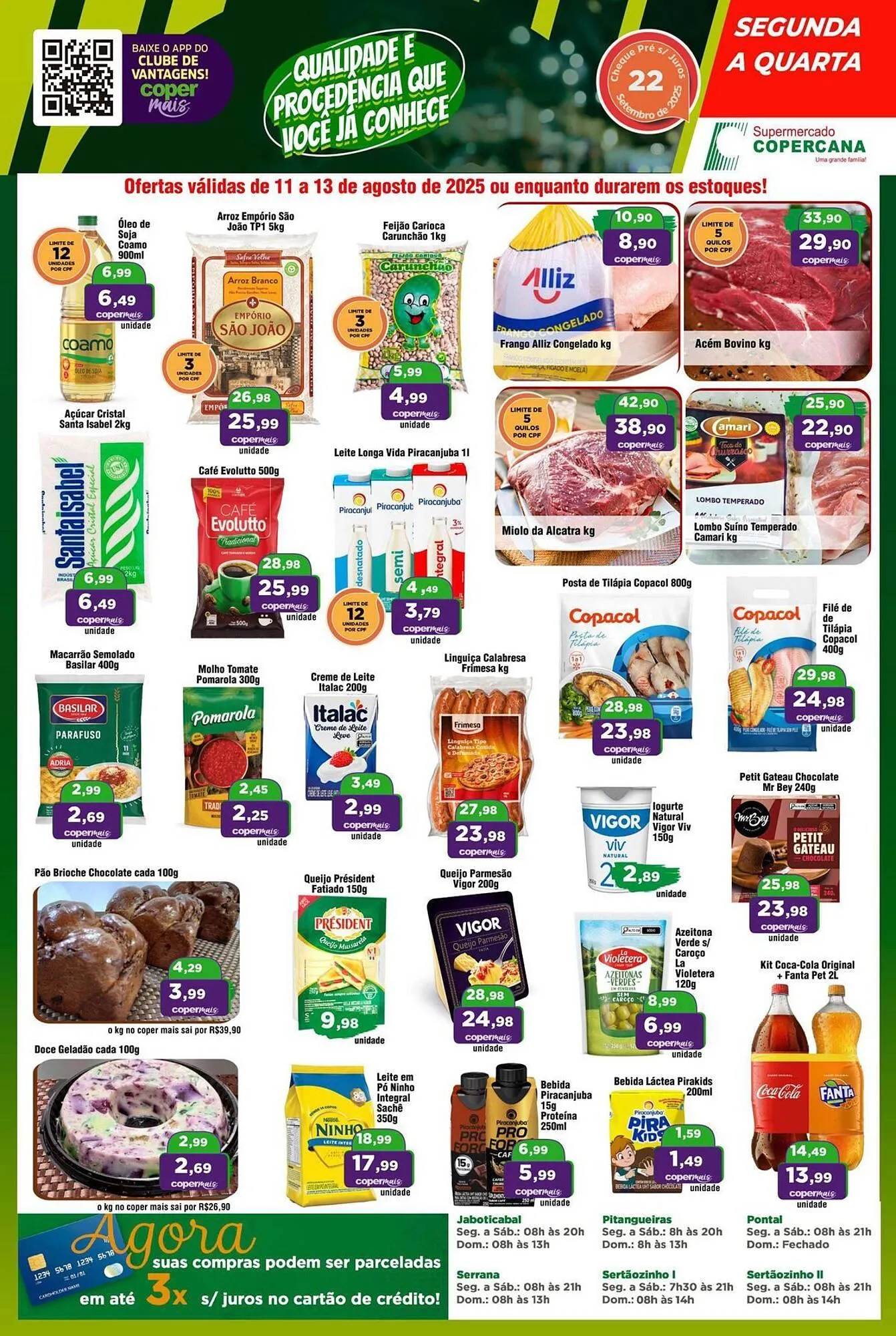 Encarte de Catálogo Copercana 11 de agosto até 13 de agosto 2025 - Pagina 1