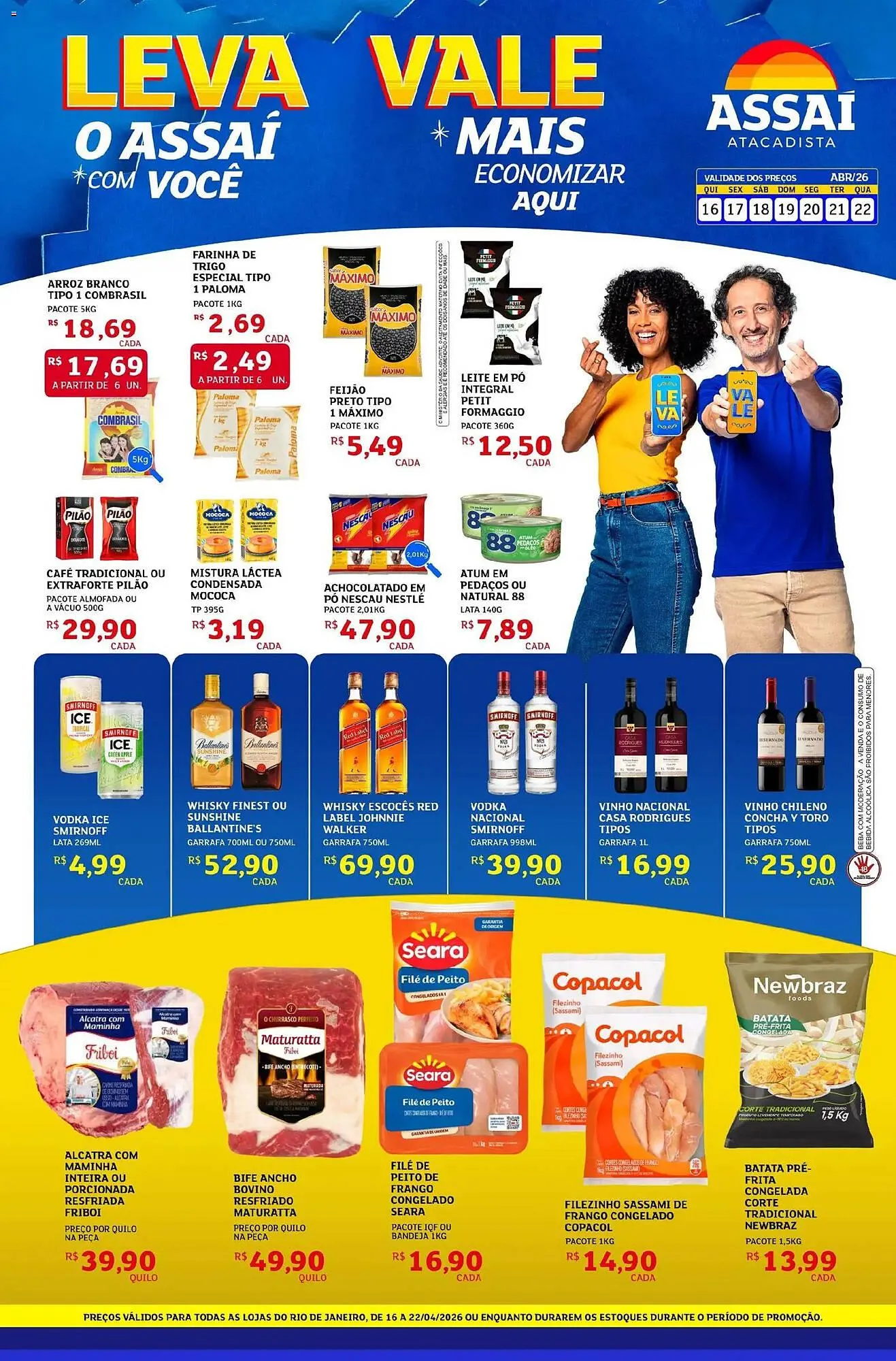 Encarte de Encarte Assaí Atacadista 16 de abril até 22 de abril 2026 - Pagina 1