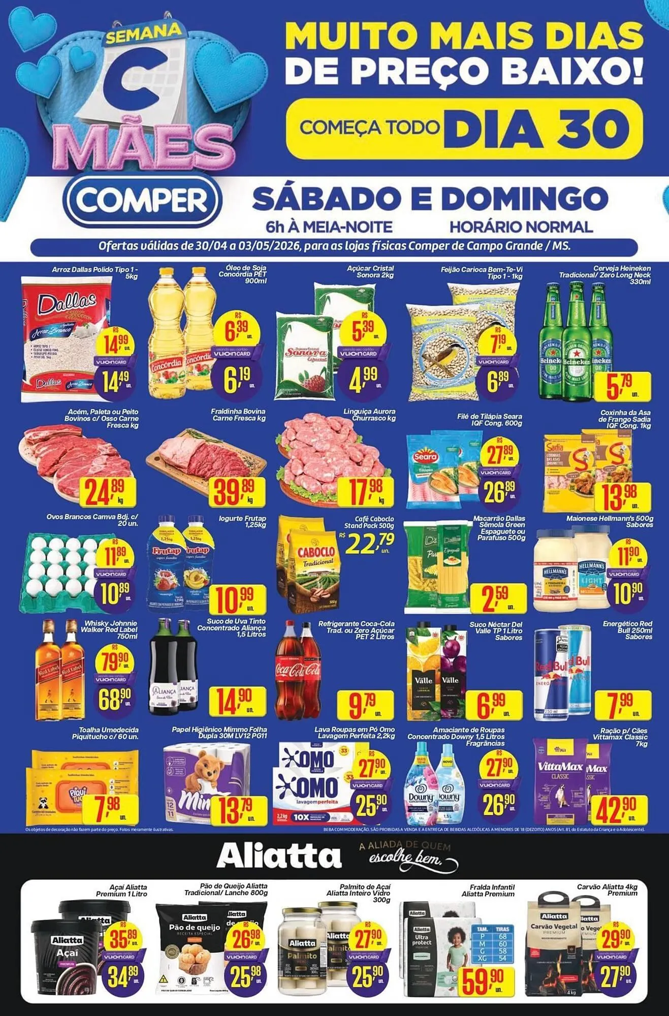 Encarte de Folheto Comper 30 de abril até 3 de maio 2026 - Pagina 1