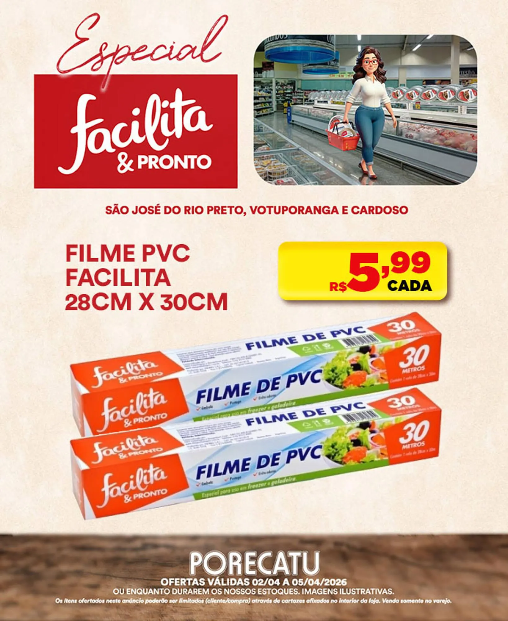 Encarte de Catálogo Supermercado Porecatu 2 de abril até 5 de abril 2026 - Pagina 2