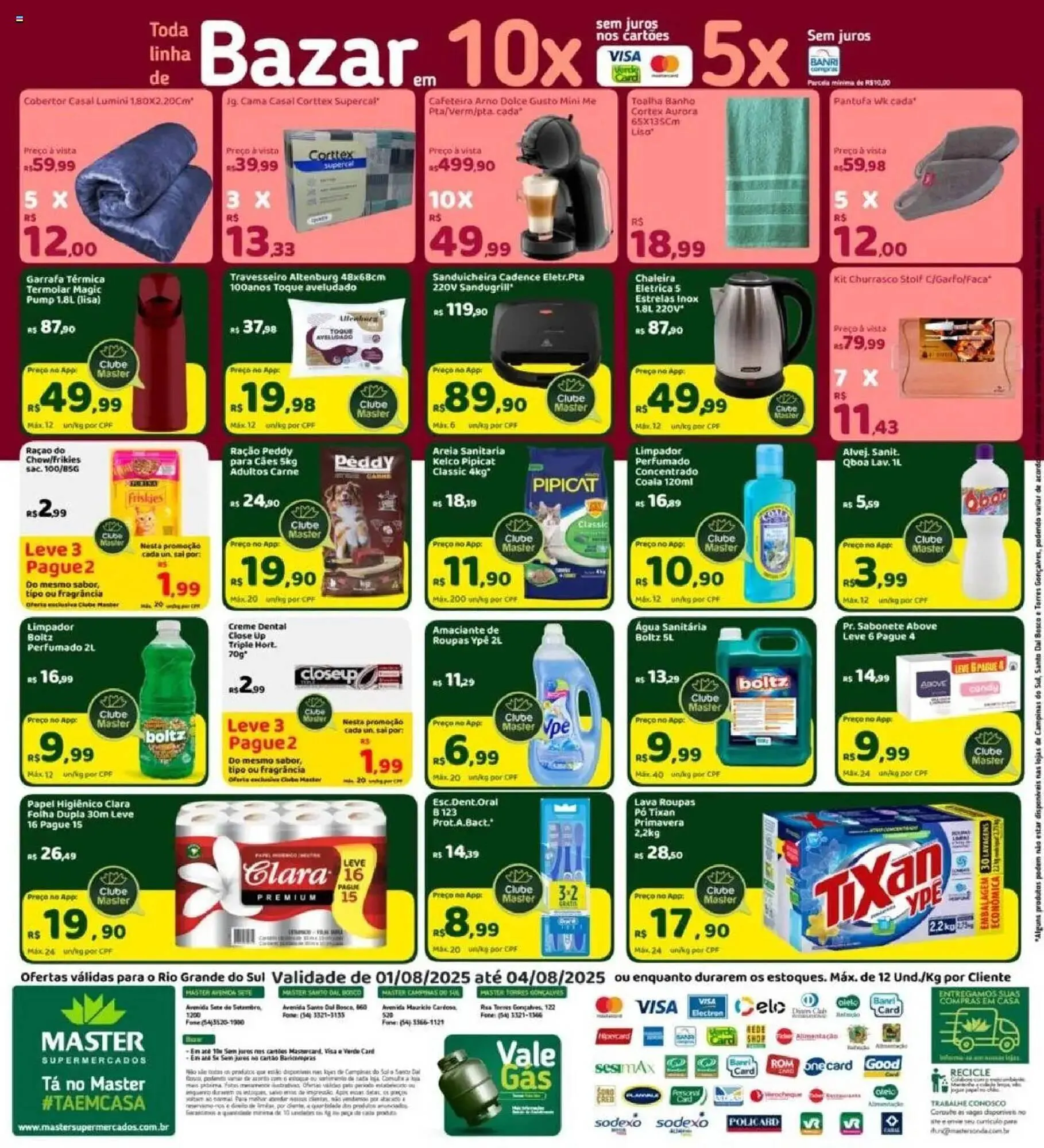 Encarte de Catálogo Master Supermercados 1 de agosto até 4 de agosto 2025 - Pagina 4