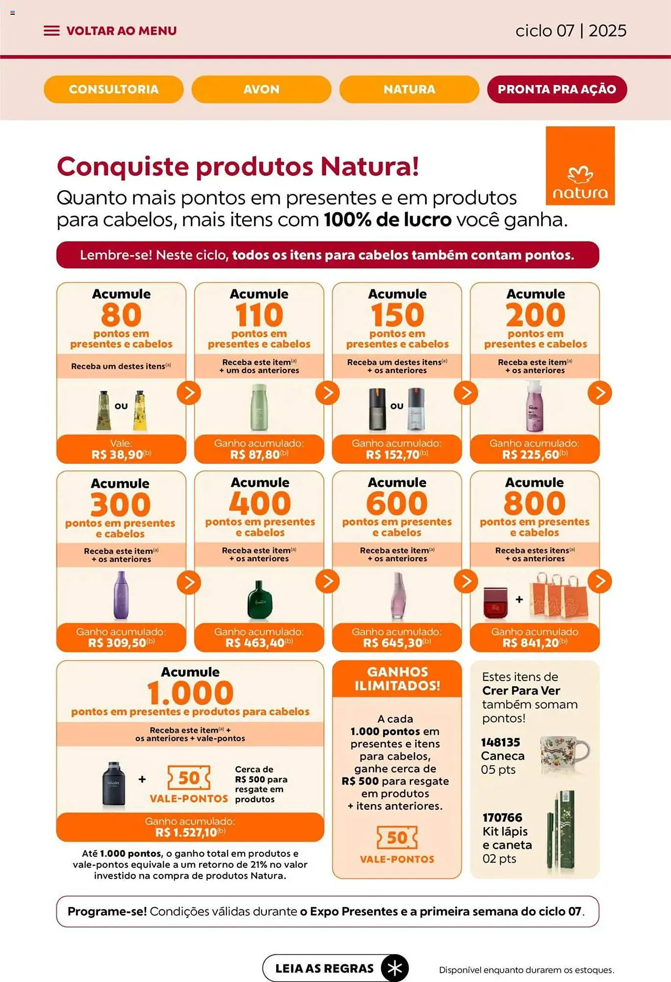 Encarte de Catálogo Avon 3 de abril até 1 de maio 2025 - Pagina 47