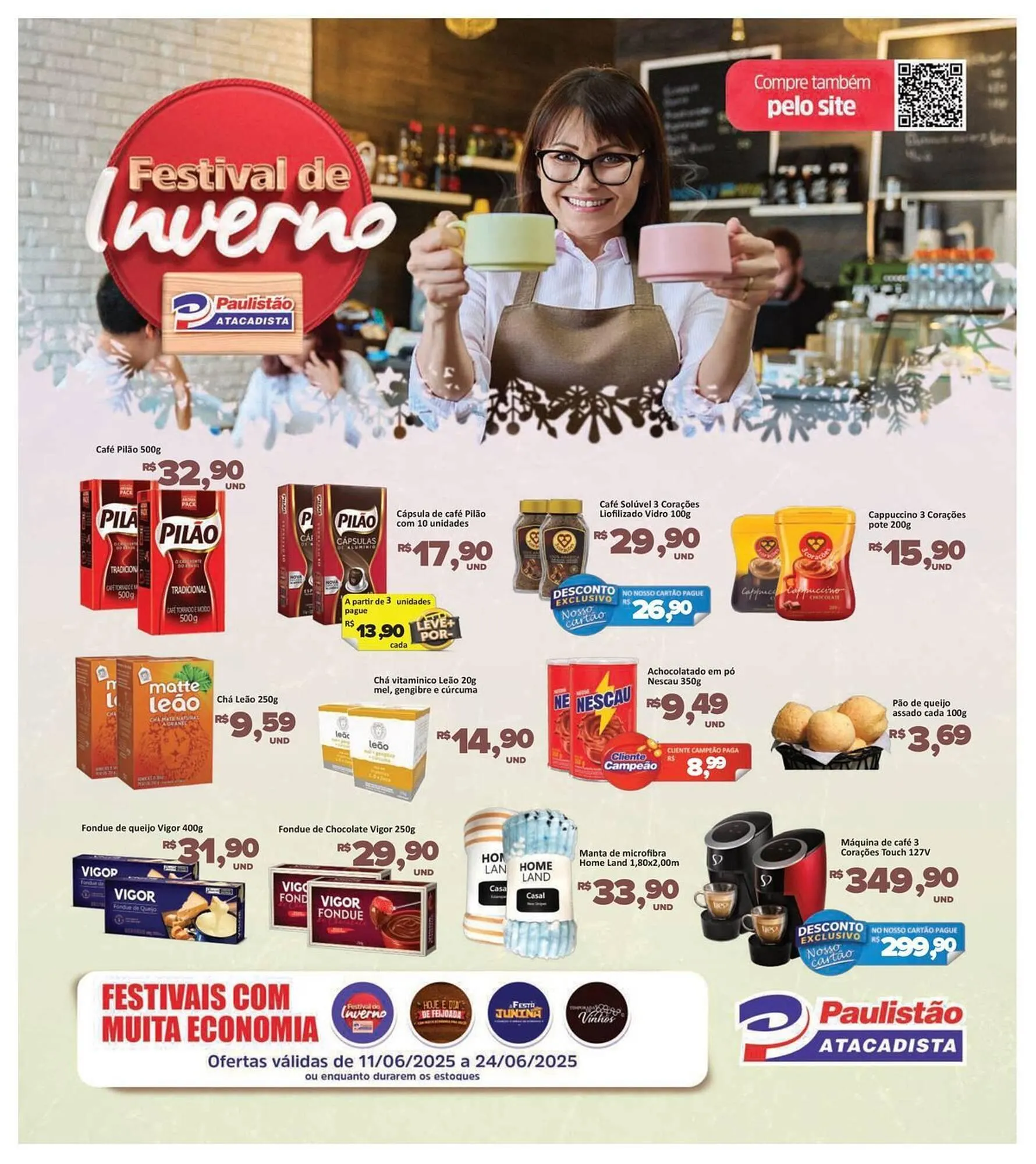 Encarte de Catálogo Paulistão Supermercados 17 de junho até 24 de junho 2025 - Pagina 1