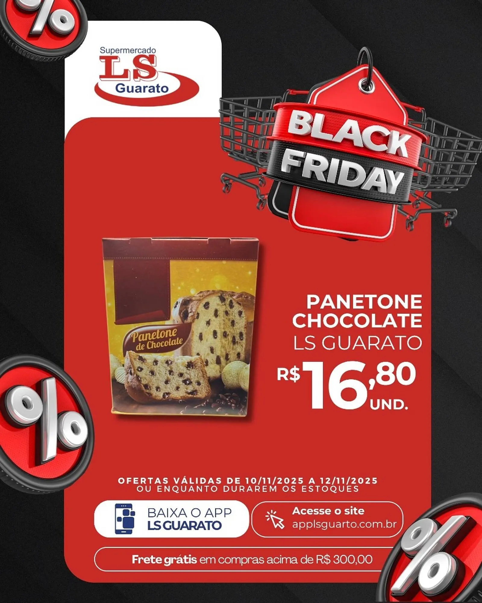 Encarte de Catálogo Supermercado LS Guarato 10 de novembro até 12 de novembro 2025 - Pagina 1