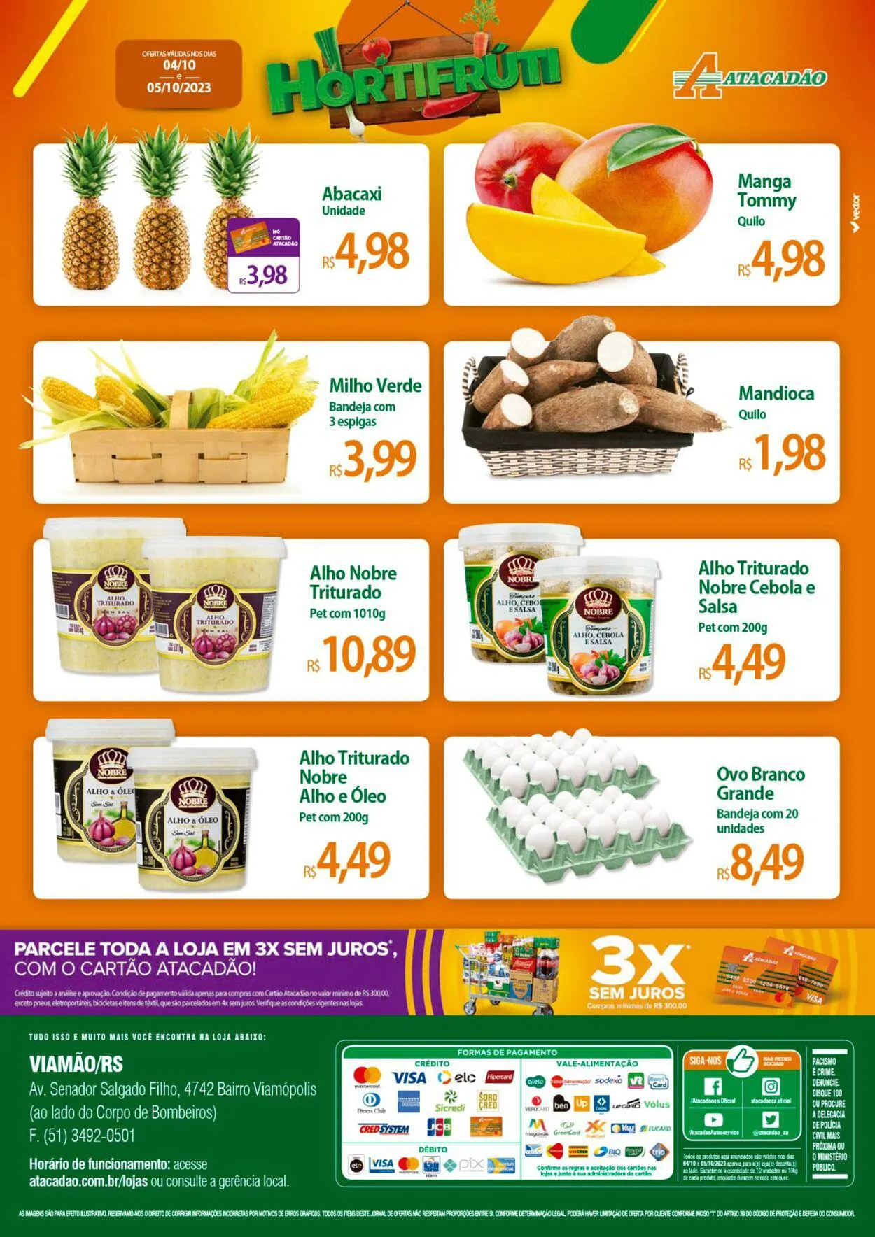 Encarte de Atacadão - RS - Viamão 4 de outubro até 5 de outubro 2023 - Pagina 2