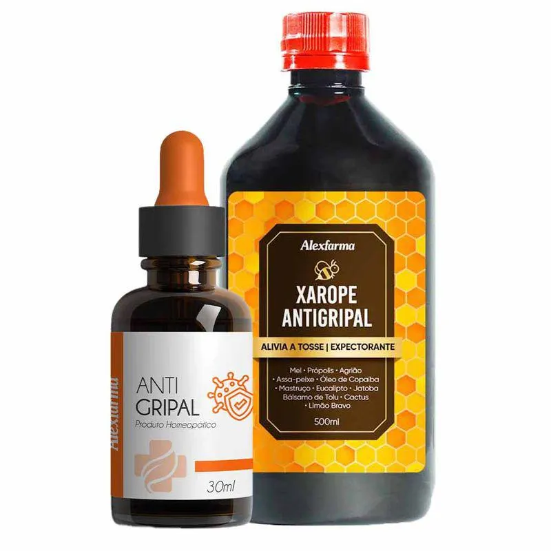 KIT XAROPE 500ML E HOMEOPATICO ANTIGRIPAL