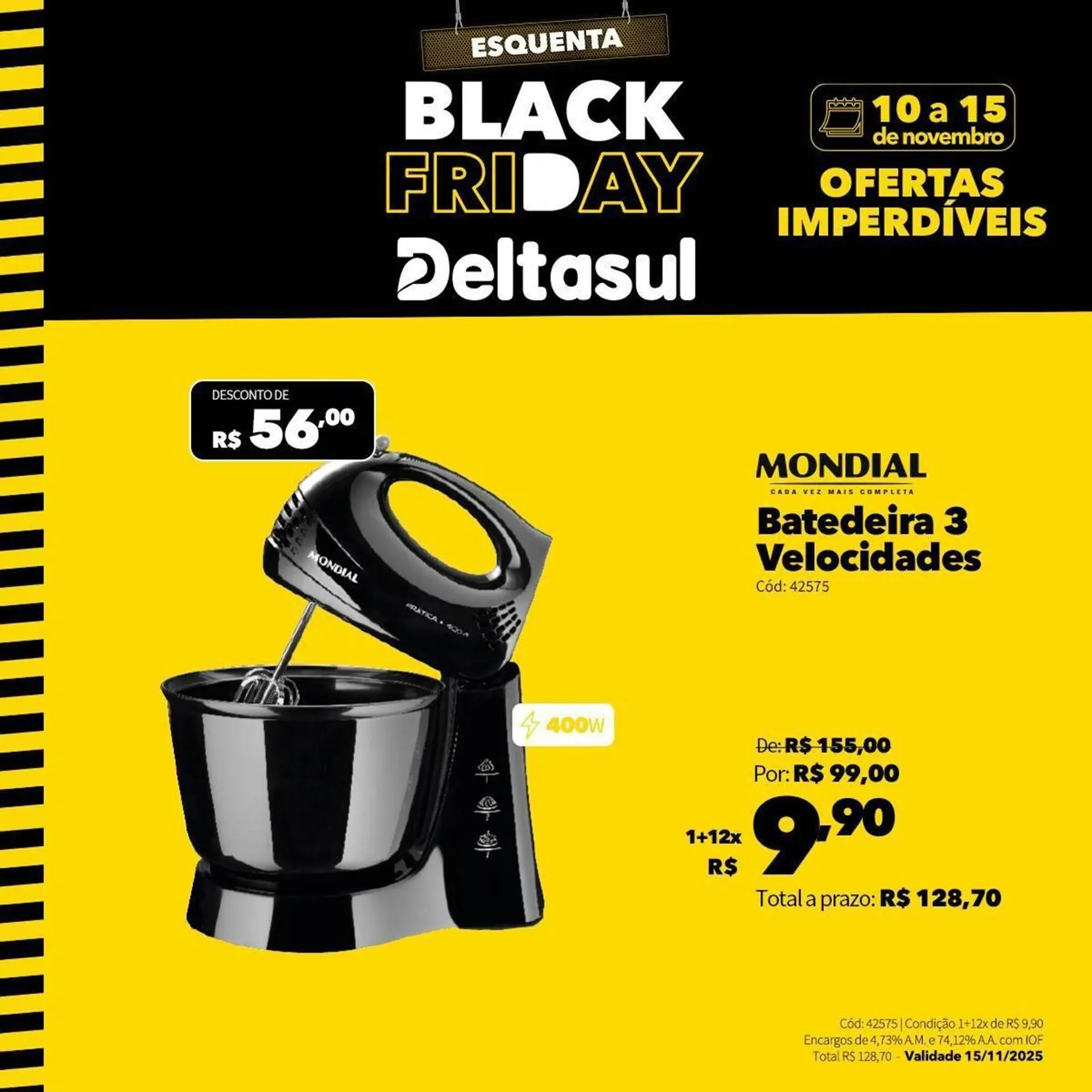 Encarte de Folheto Deltasul 10 de novembro até 15 de novembro 2025 - Pagina 1