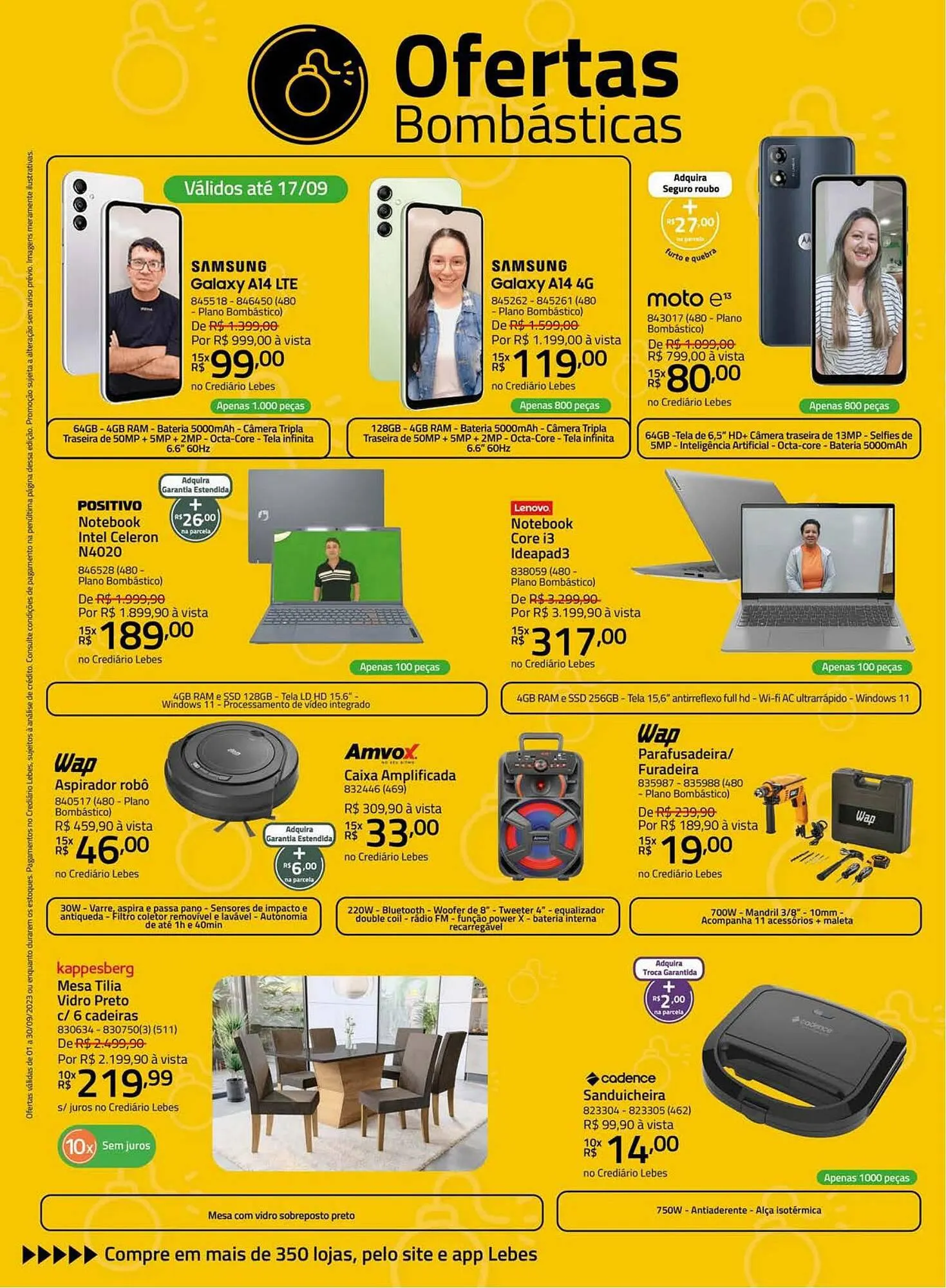 Encarte de Catálogo Lojas Lebes 1 de setembro até 30 de setembro 2023 - Pagina 2