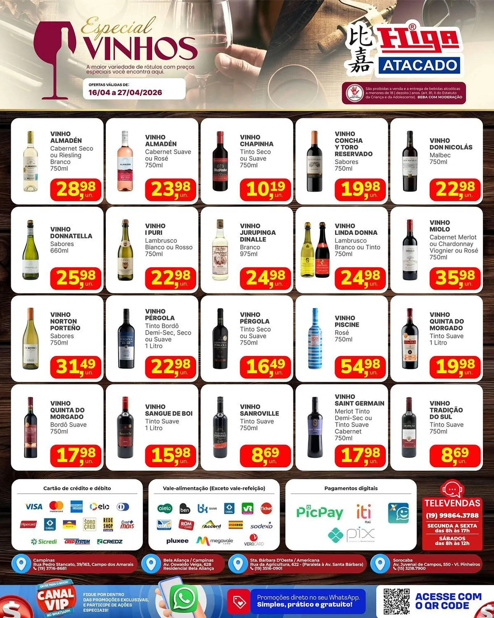 Encarte de Folheto Higa Atacado 16 de abril até 27 de abril 2026 - Pagina 1