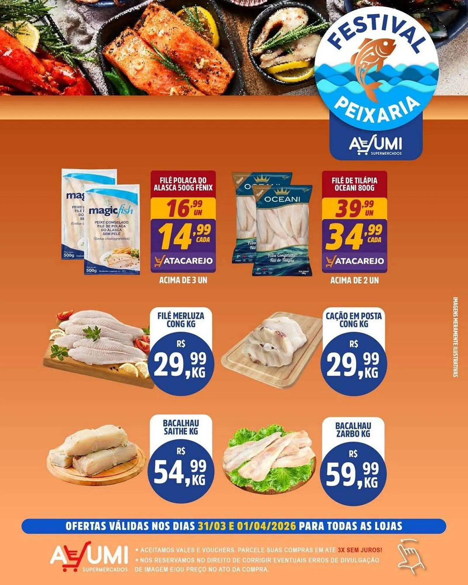 Encarte de Folheto Ayumi Supermercados 31 de março até 1 de abril 2026 - Pagina 1
